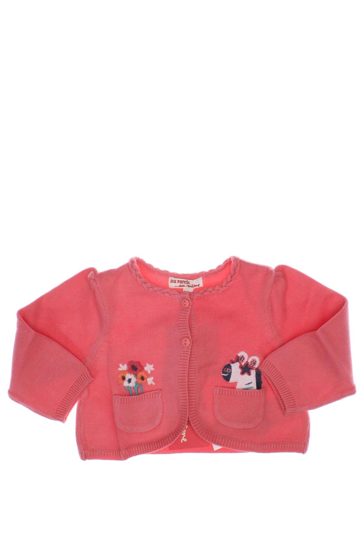 Kinder Strickjacke Du Pareil Au Meme, Größe 3-6m/ 62-68 cm, Farbe Rosa, Preis € 13,92