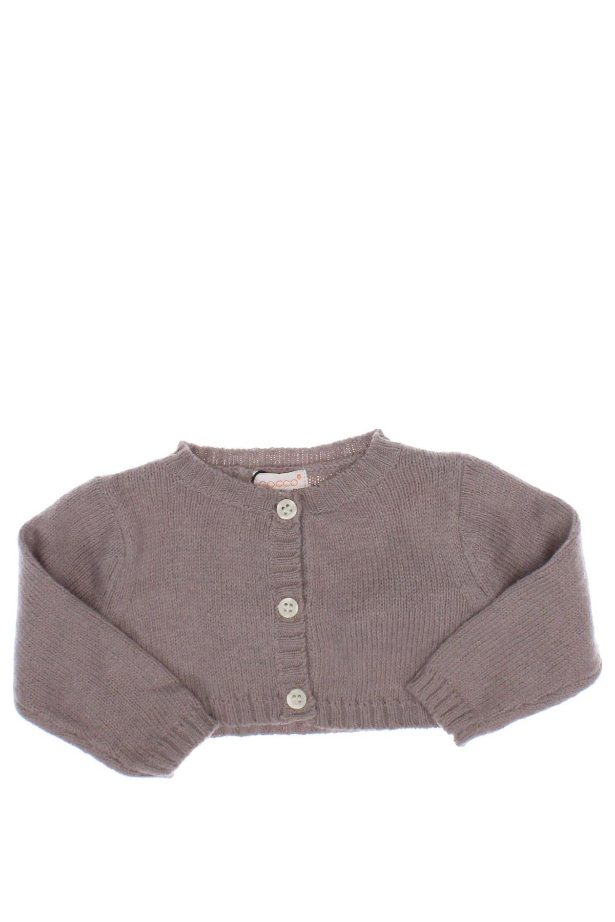 Kinder Strickjacke Gocco, Größe 3-6m/ 62-68 cm, Farbe Beige, Preis 5,26 €