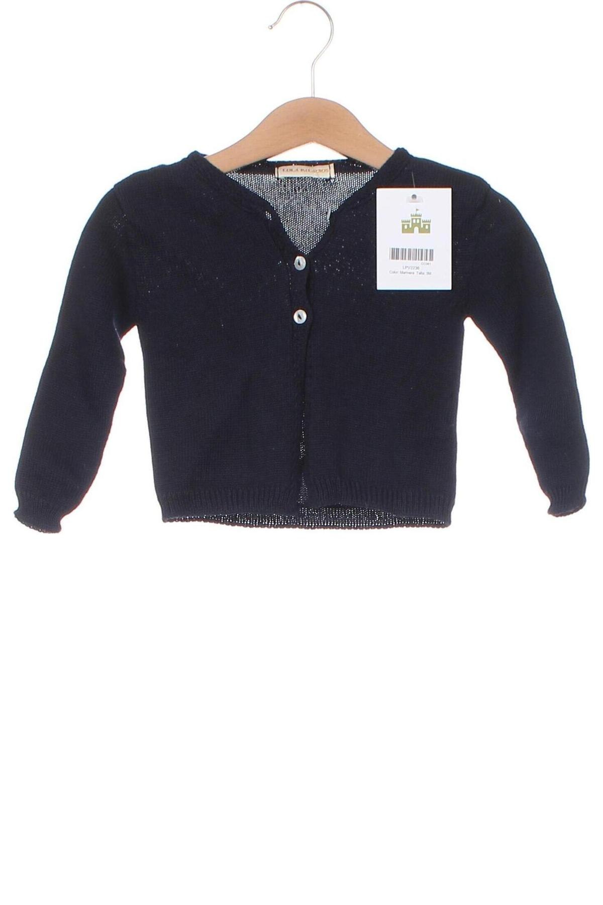 Kinder Strickjacke Lola Palacios, Größe 2-3m/ 56-62 cm, Farbe Blau, Preis 7,10 €