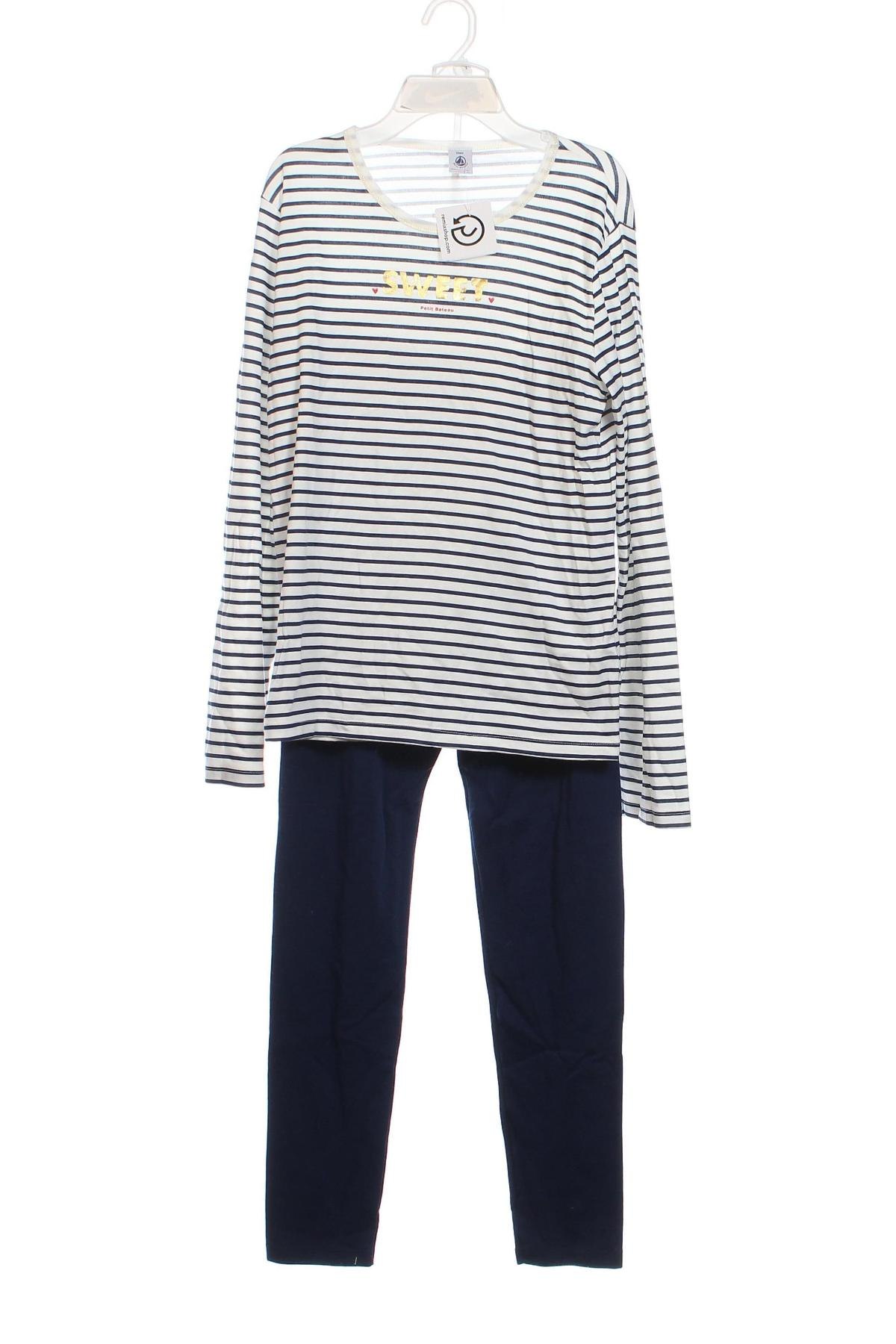 Dětské pyžamo Petit Bateau, Velikost 15-18y/ 170-176 cm, Barva Modrá, Cena  510,00 Kč