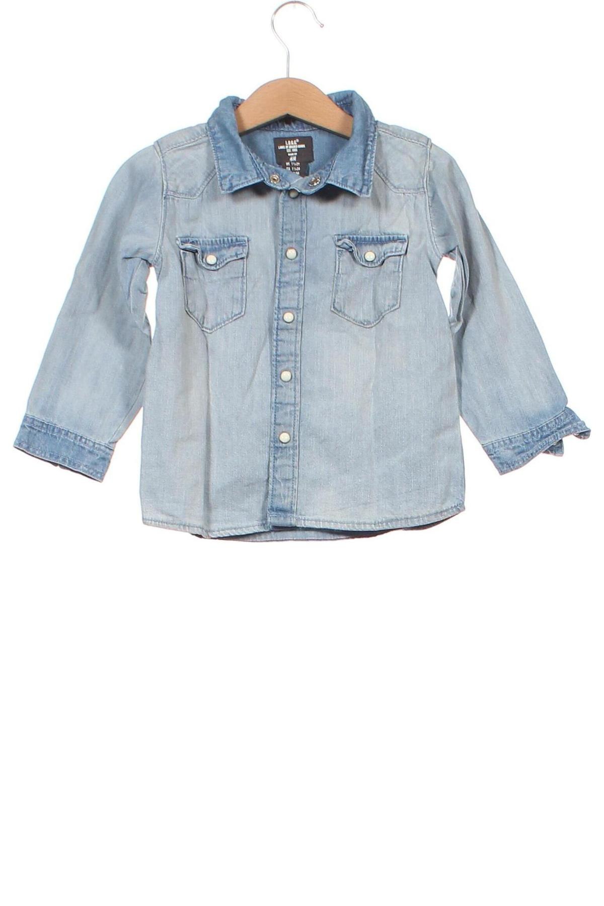 Παιδικό πουκάμισο H&M L.O.G.G., Μέγεθος 18-24m/ 86-98 εκ., Χρώμα Μπλέ, Τιμή 2,70 €