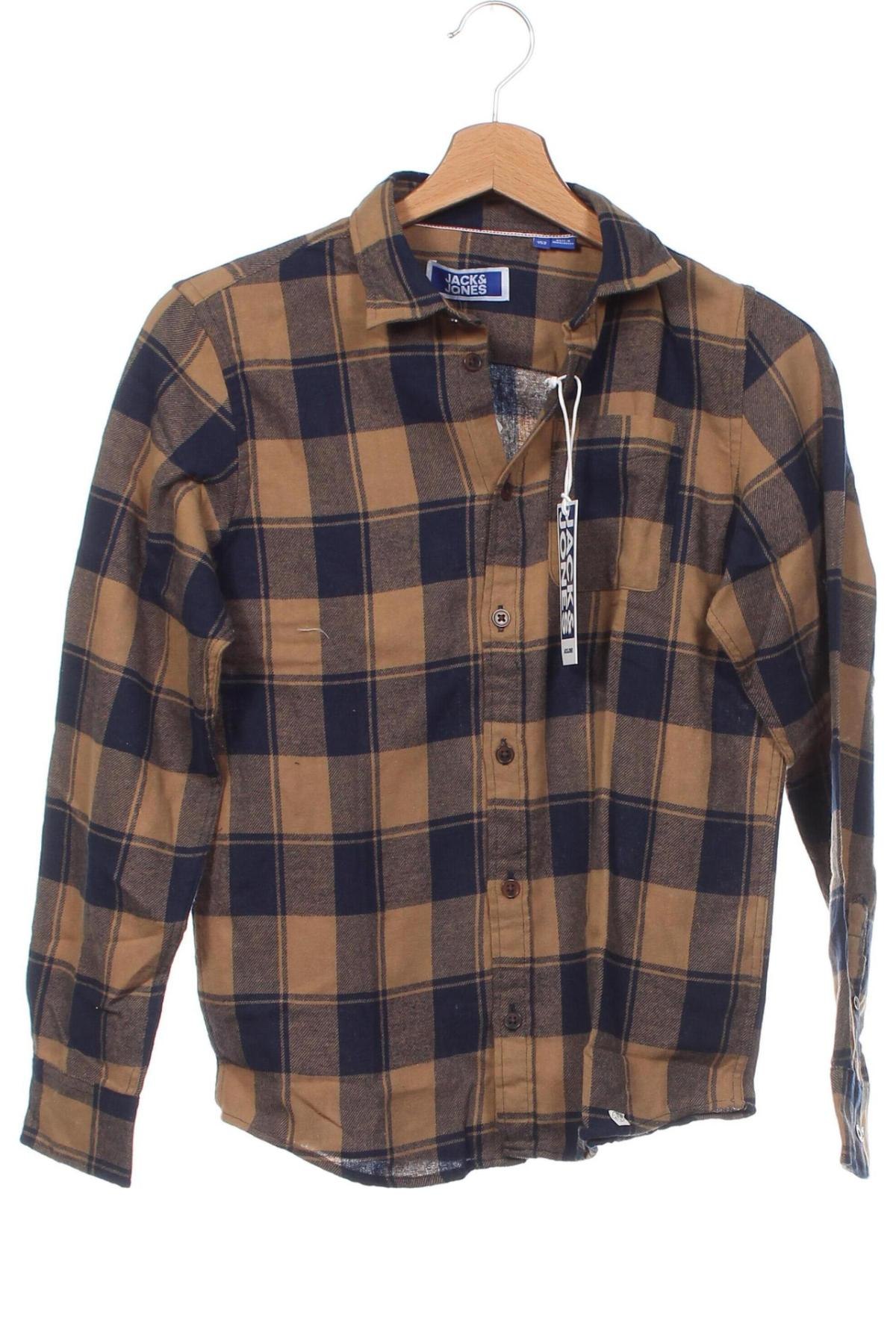 Dziecięca koszula Jack & Jones, Rozmiar 11-12y/ 152-158 cm, Kolor Brązowy, Cena 135,94 zł