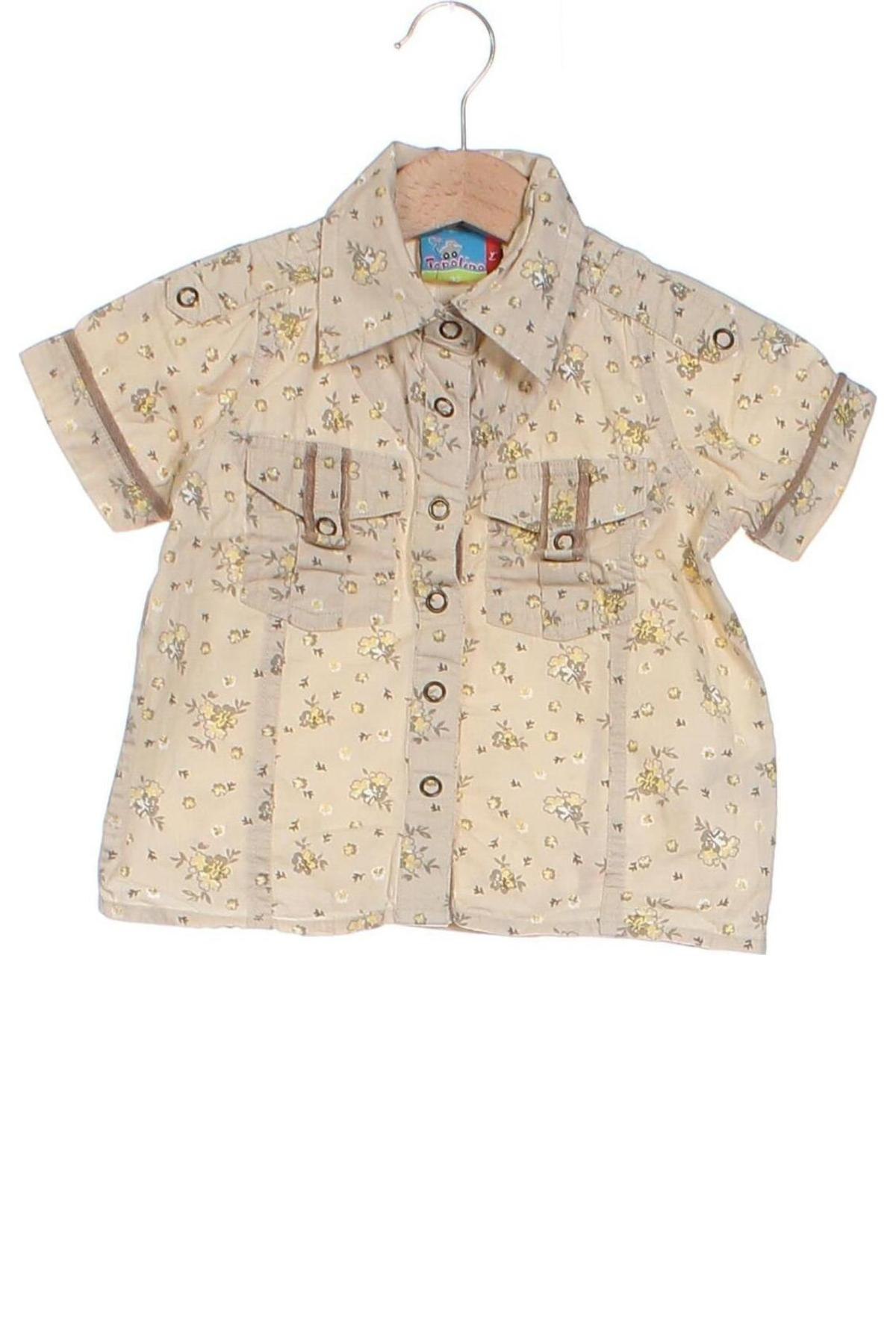 Kinderhemd Topolino, Größe 18-24m/ 86-98 cm, Farbe Beige, Preis € 3,13