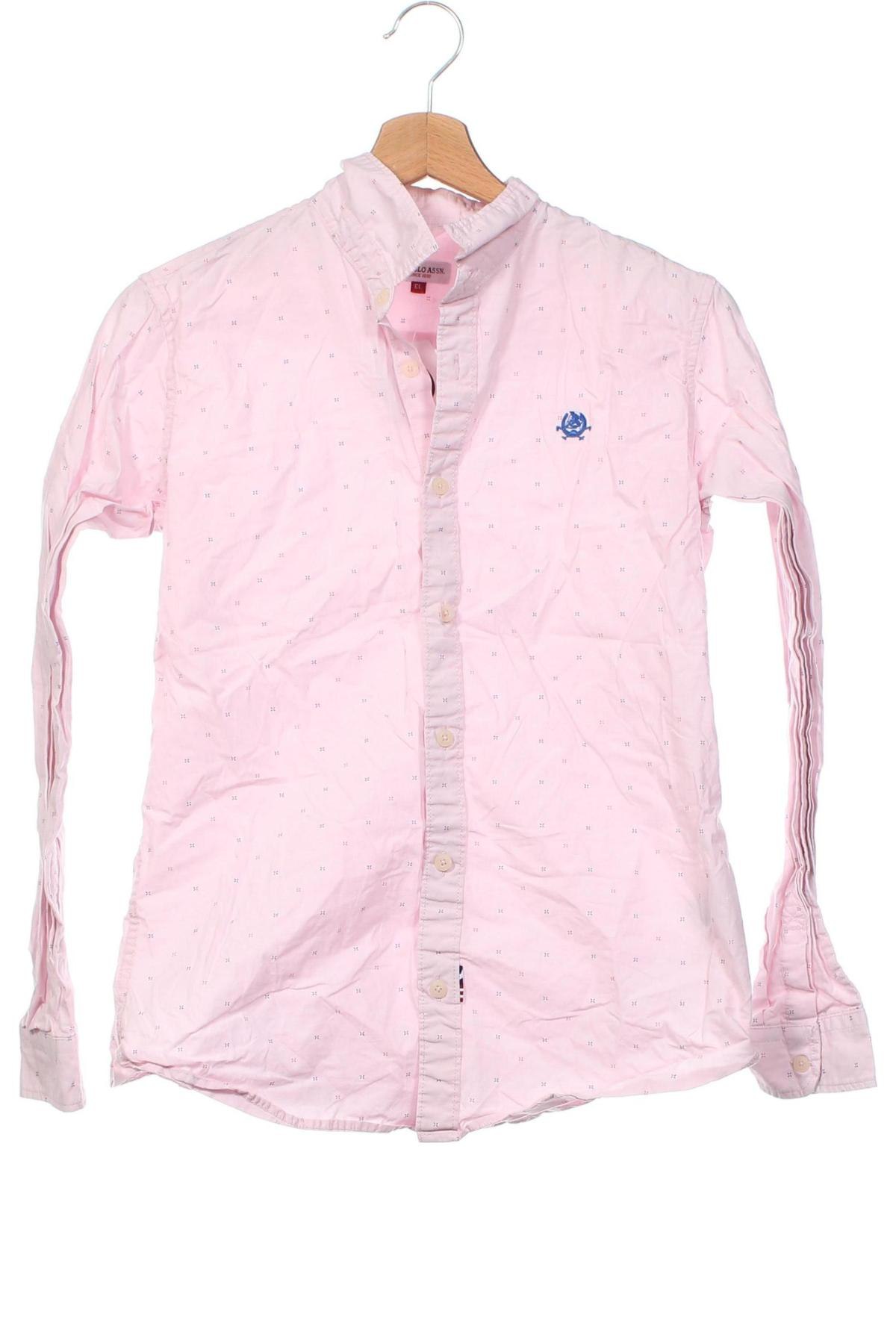 Detská košeľa  U.S. Polo Assn., Veľkosť 13-14y/ 164-168 cm, Farba Ružová, Cena  7,65 €