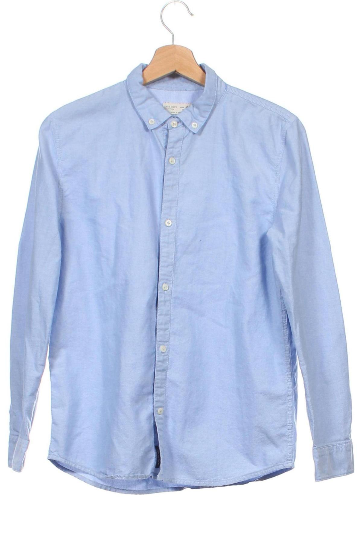 Kinderhemd Zara, Größe 12-13y/ 158-164 cm, Farbe Blau, Preis € 4,08