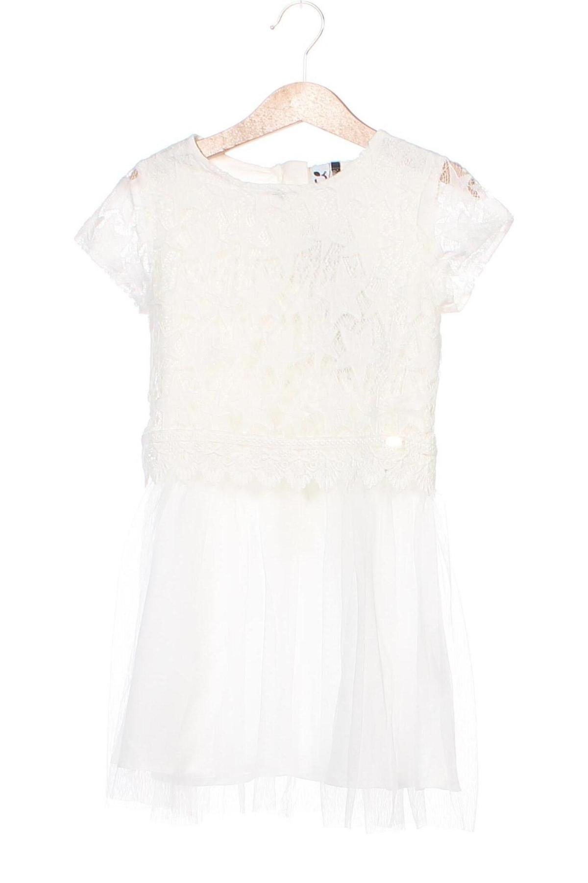 Детска рокля 3 Pommes, Размер 4-5y/ 110-116 см, Цвят Бял, Цена 50,37 лв.