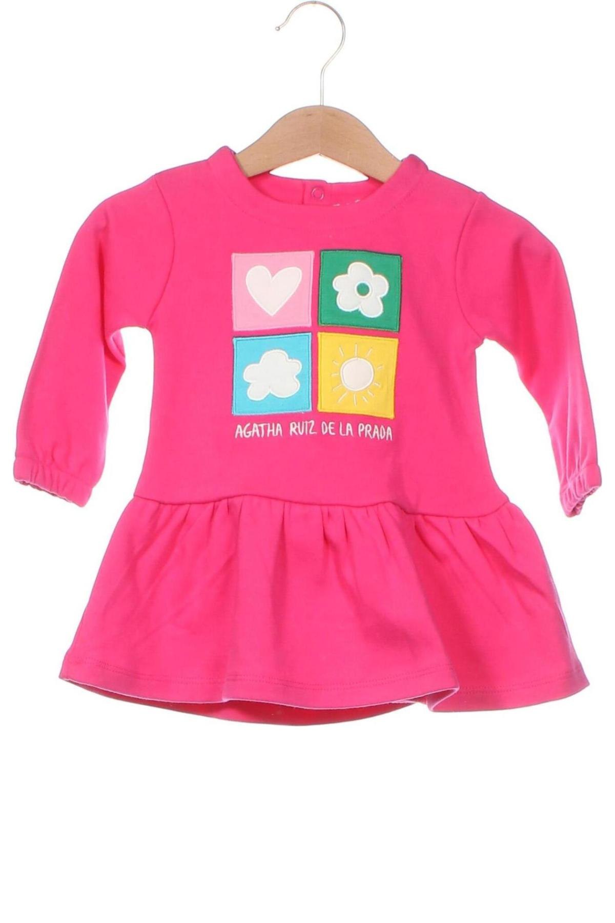 Detské šaty  Agatha Ruiz De La Prada, Veľkosť 6-9m/ 68-74 cm, Farba Ružová, Cena  30,41 €