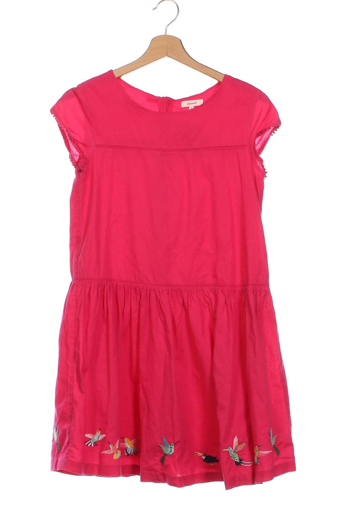 Kinderkleid Catimini, Größe 11-12y/ 152-158 cm, Farbe Rot, Preis 12,00 €