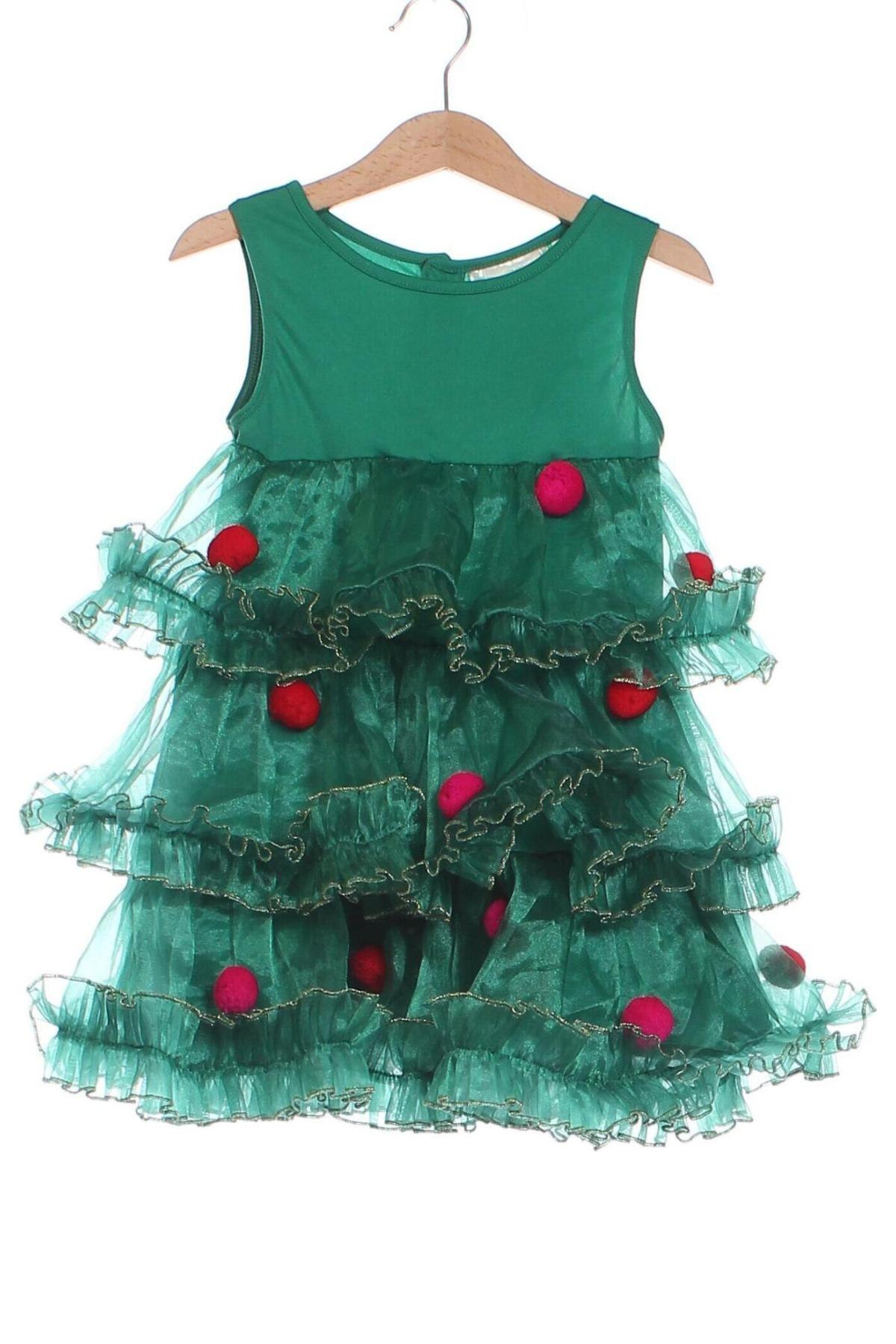 Rochie pentru copii H&M, Mărime 4-5y/ 110-116 cm, Culoare Verde, Preț 59,85 Lei