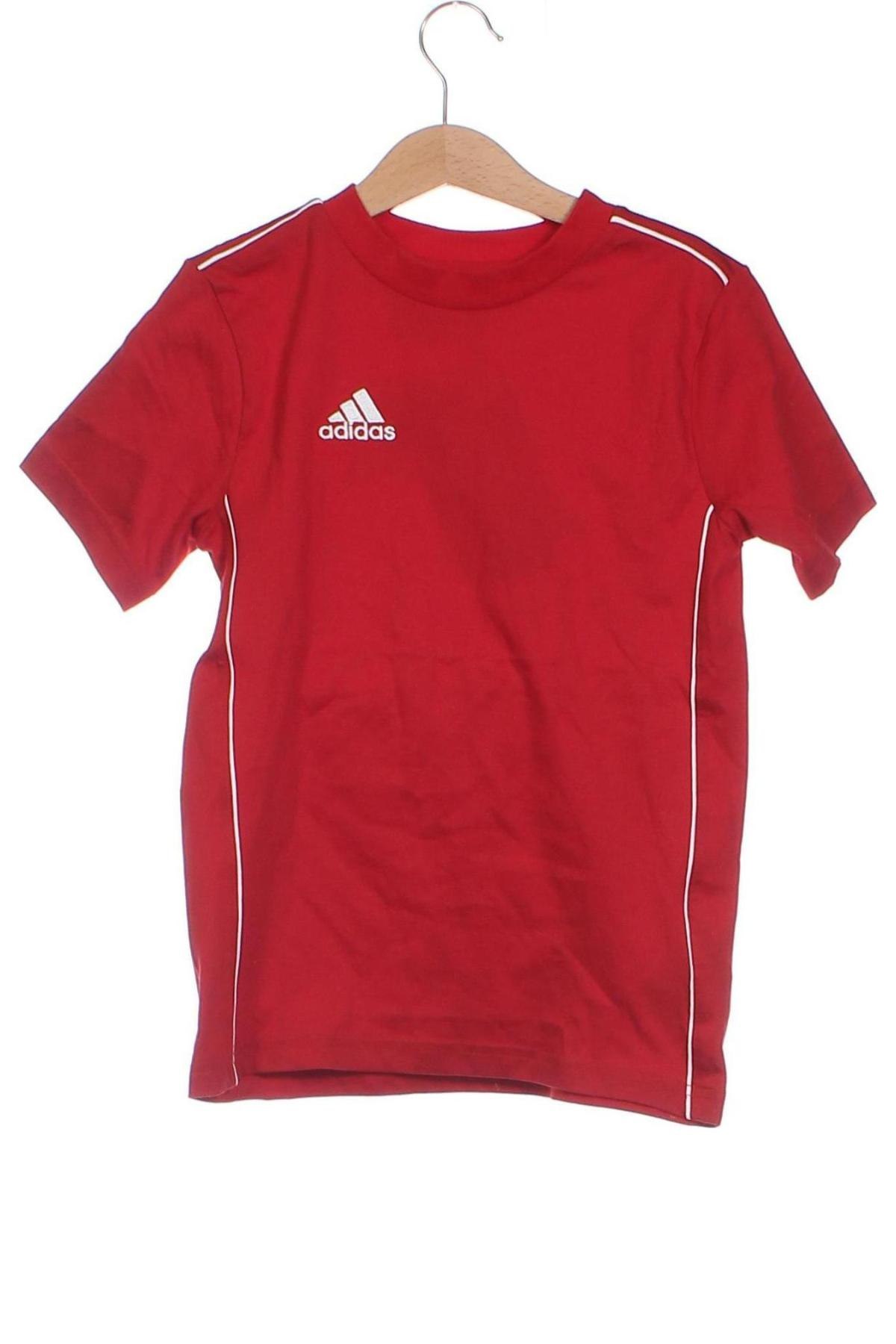 Детска тениска Adidas, Размер 7-8y/ 128-134 см, Цвят Червен, Цена 37,73 лв.