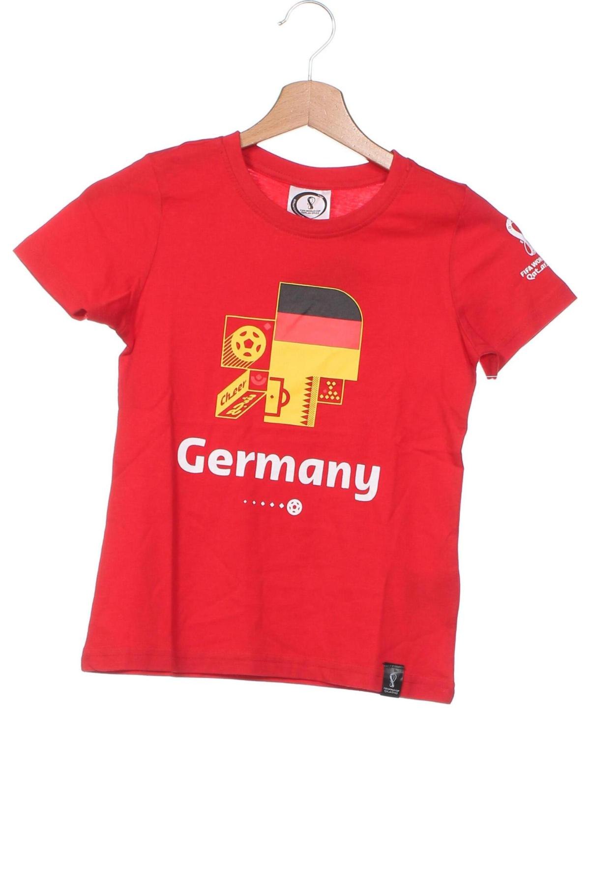 Kinder T-Shirt Fifa World Cup, Größe 4-5y/ 110-116 cm, Farbe Rot, Preis 3,46 €