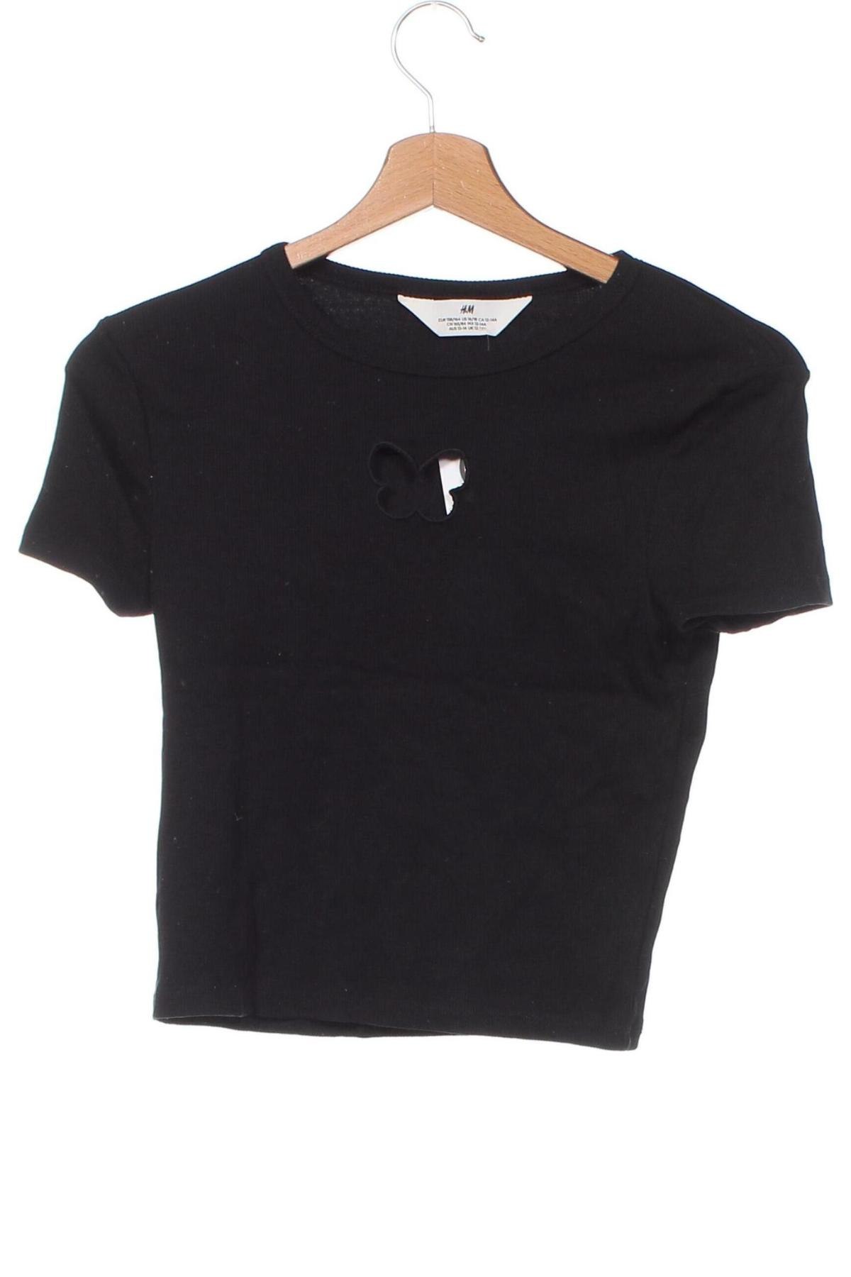 Detské tričko H&M, Veľkosť 12-13y/ 158-164 cm, Farba Čierna, Cena  5,67 €