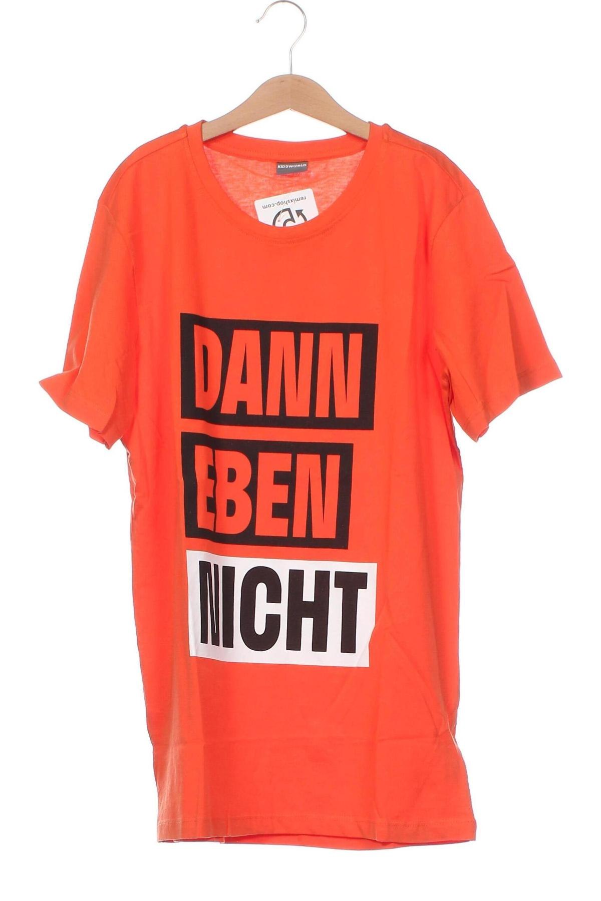 Kinder T-Shirt Kids World, Größe 14-15y/ 168-170 cm, Farbe Orange, Preis € 8,25