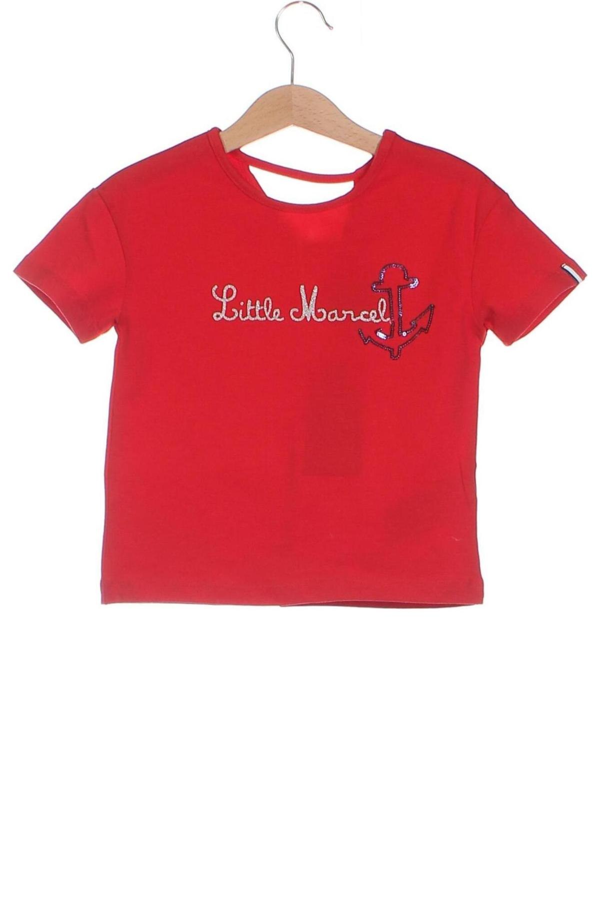 Kinder T-Shirt Little Marcel, Größe 3-4y/ 104-110 cm, Farbe Rot, Preis 3,71 €