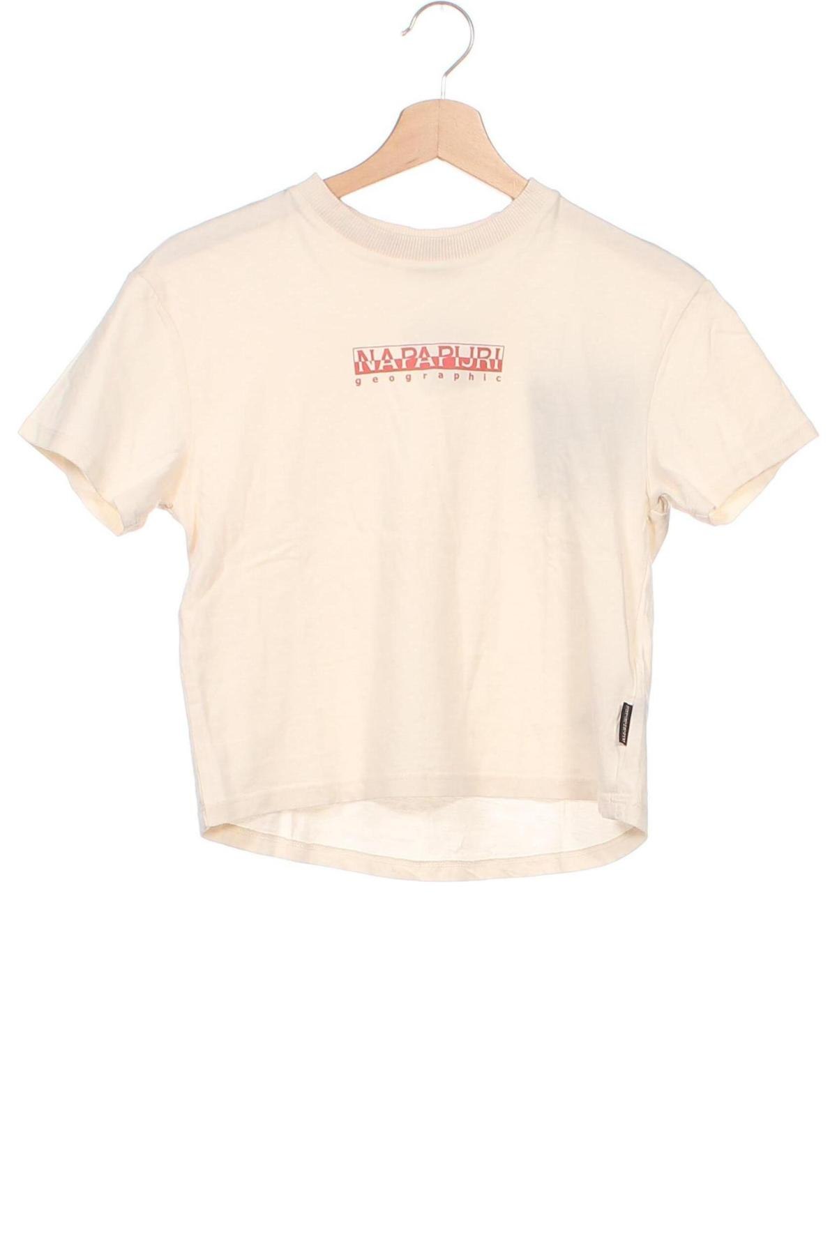 Kinder T-Shirt Napapijri, Größe 13-14y/ 164-168 cm, Farbe Beige, Preis 32,99 €