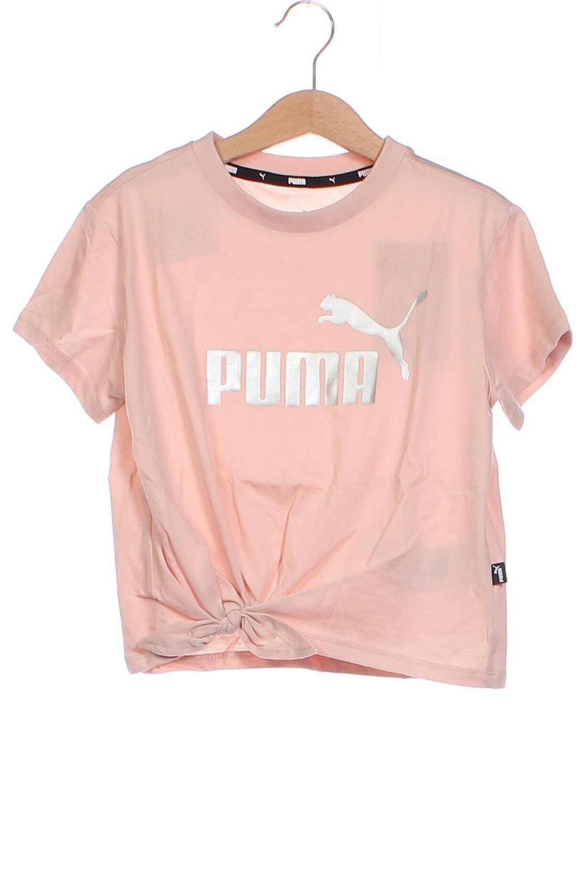 Kinder T-Shirt PUMA, Größe 7-8y/ 128-134 cm, Farbe Aschrosa, Preis 17,09 €