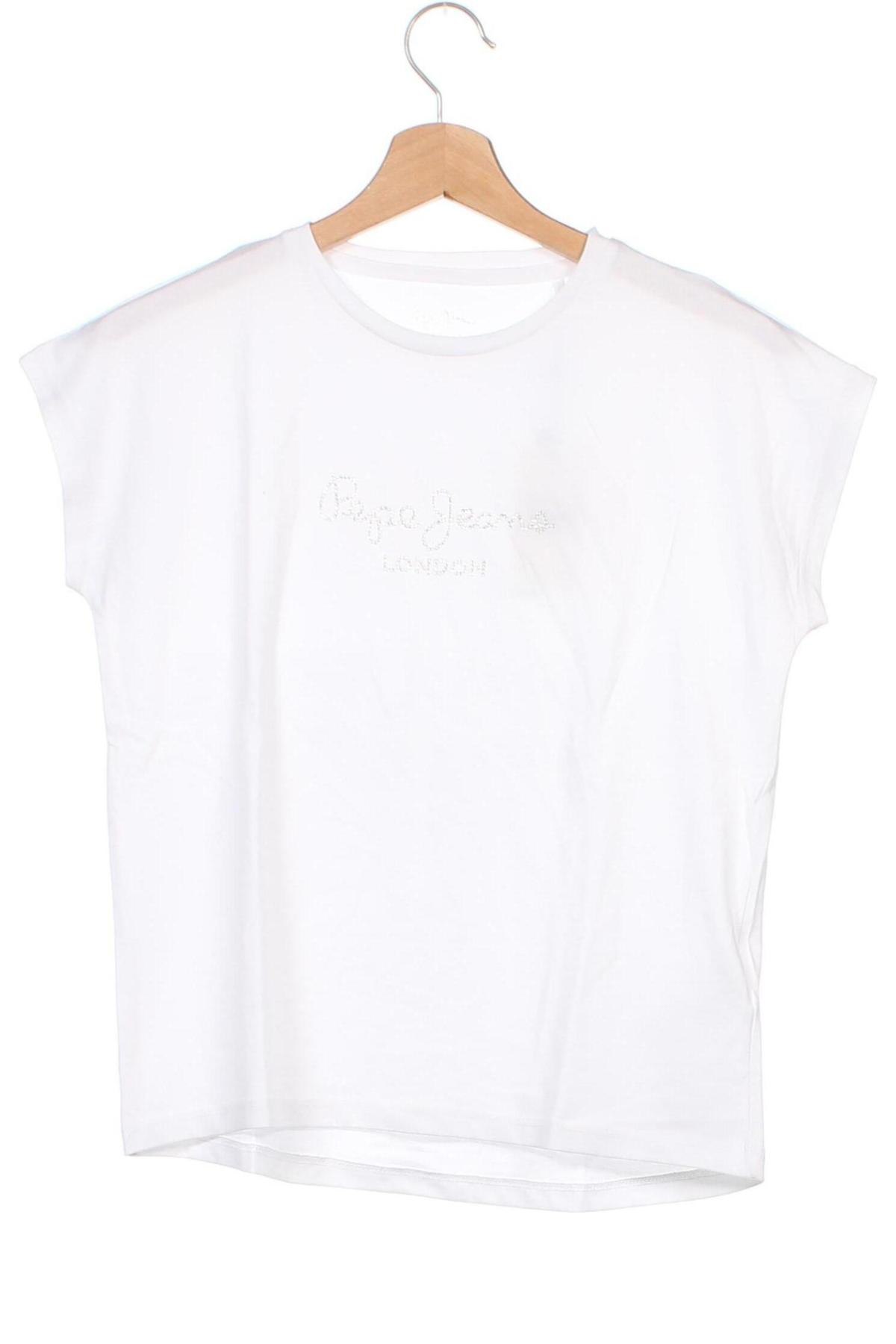 Kinder T-Shirt Pepe Jeans, Größe 10-11y/ 146-152 cm, Farbe Weiß, Preis 13,15 €