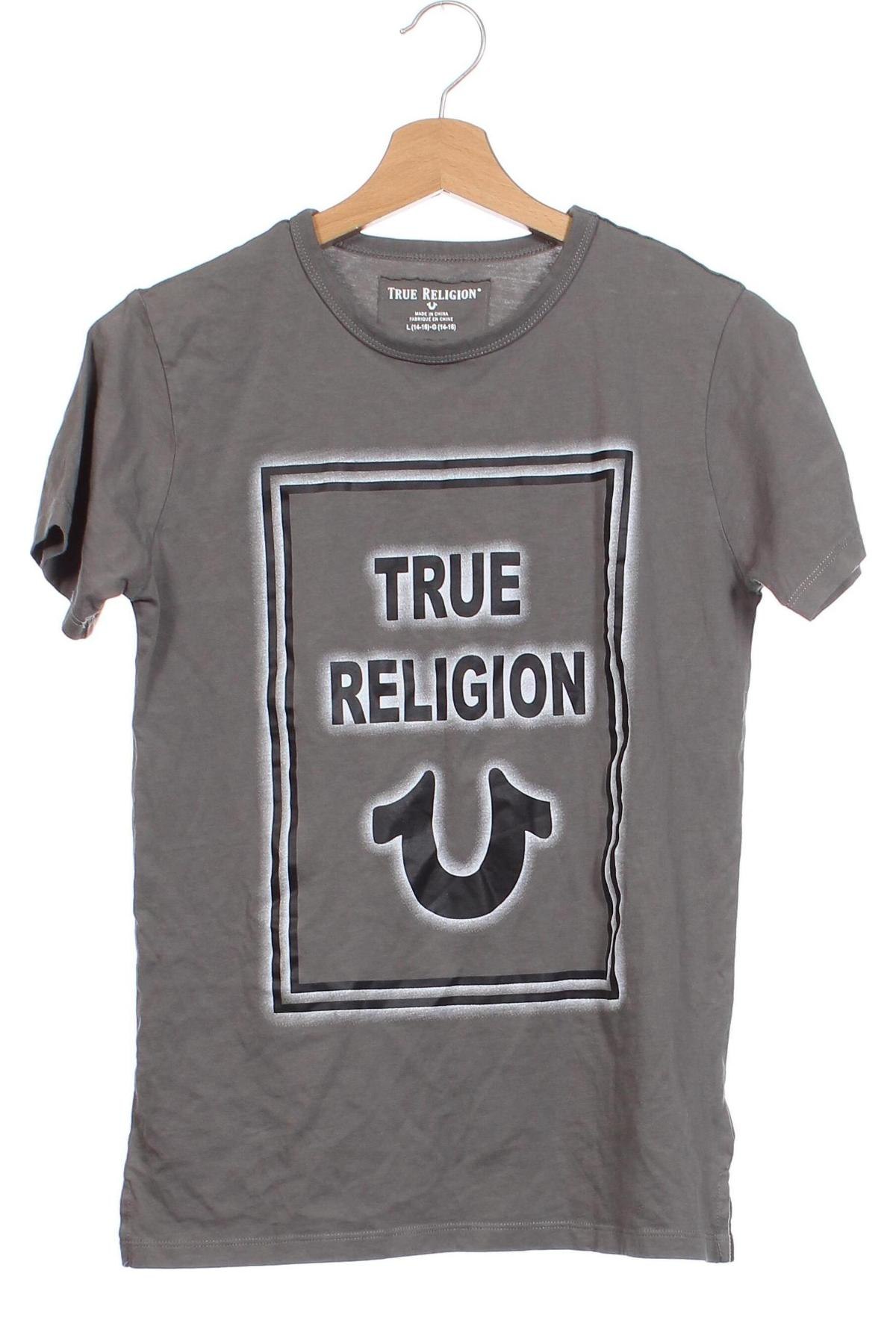 Dziecięcy T-shirt True Religion, Rozmiar 11-12y/ 152-158 cm, Kolor Szary, Cena 45,54 zł