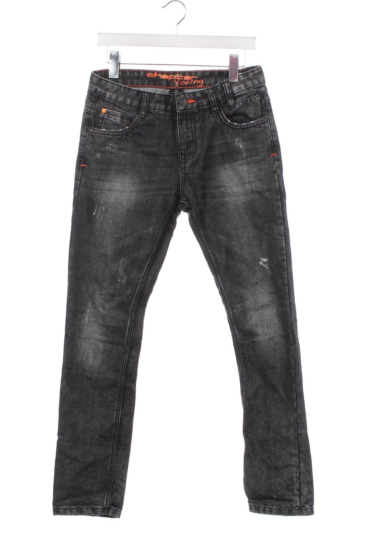 Kinderjeans Chapter, Größe 14-15y/ 168-170 cm, Farbe Grau, Preis 5,79 €