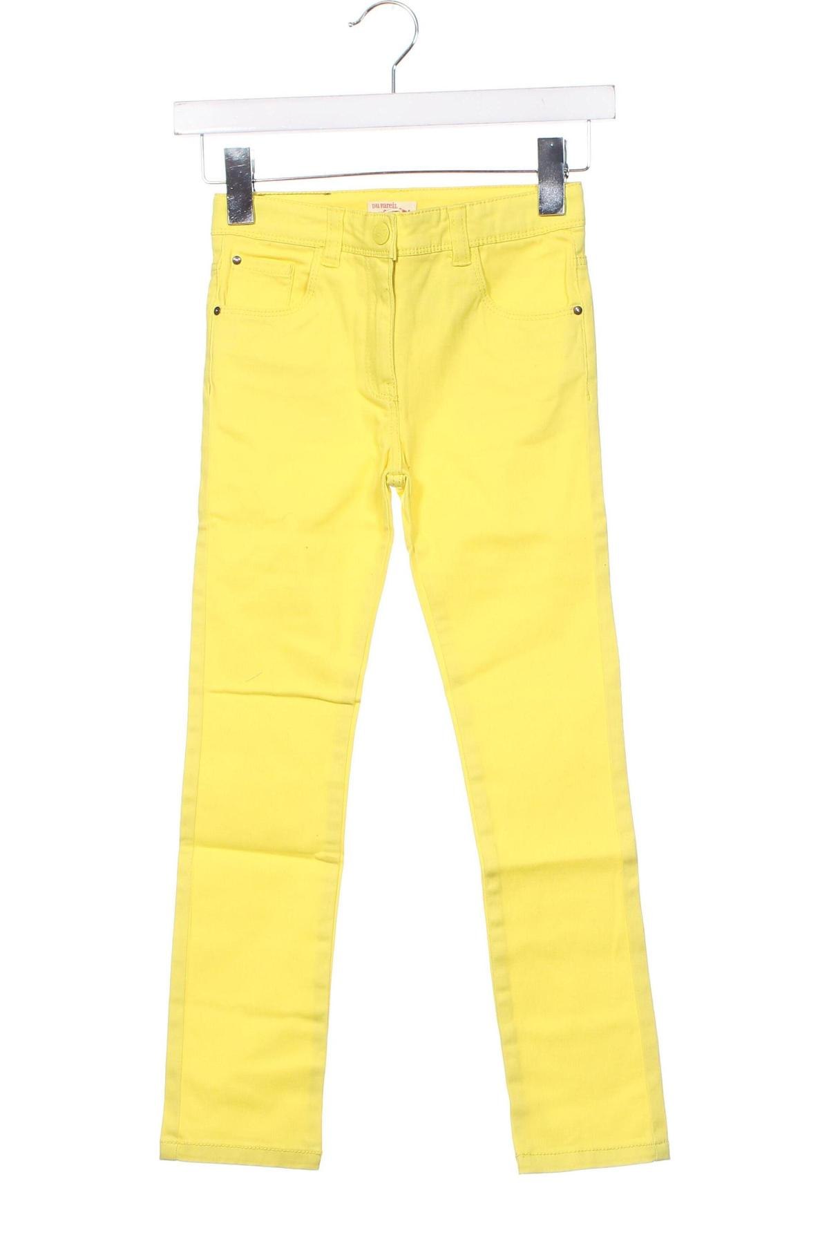 Dziecięce jeansy Du Pareil Au Meme, Rozmiar 7-8y/ 128-134 cm, Kolor Żółty, Cena 44,86 zł