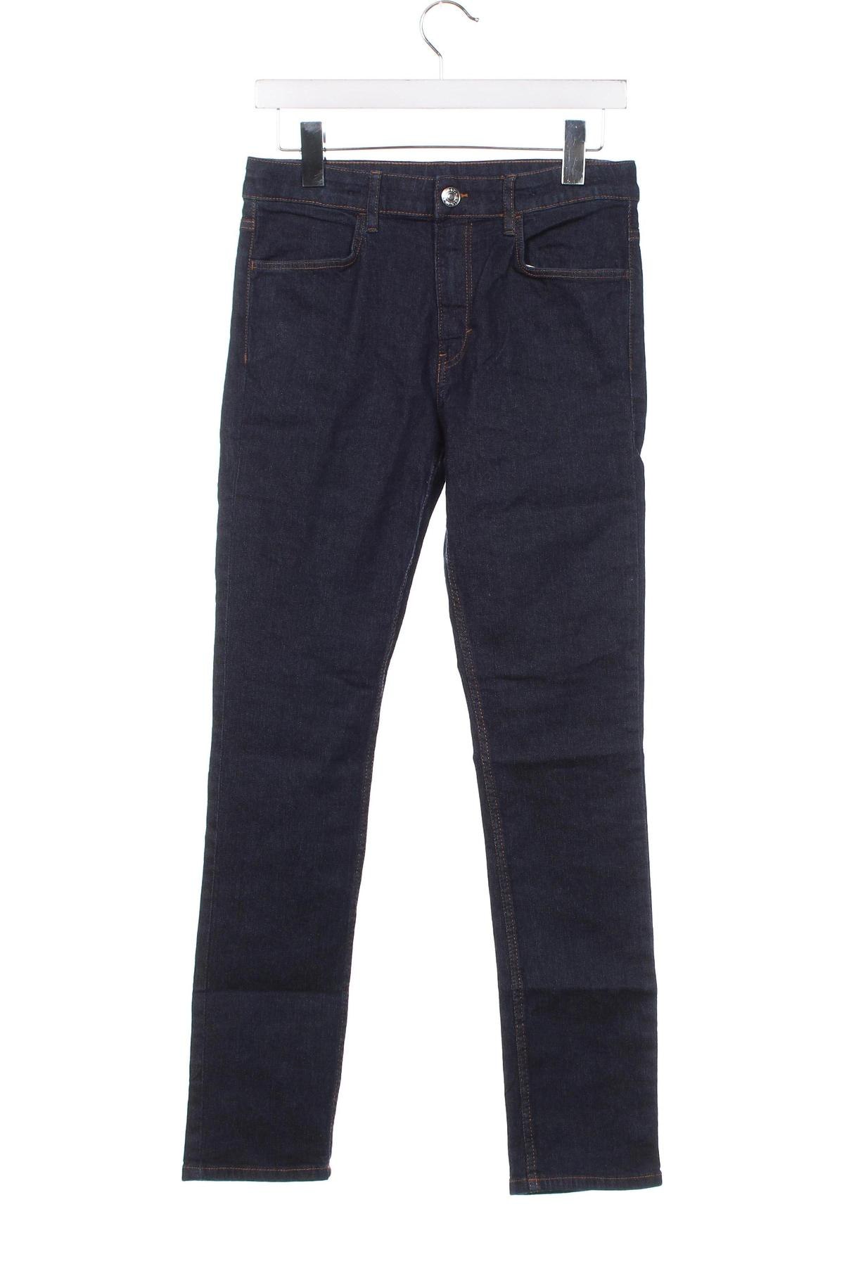 Dziecięce jeansy H&M, Rozmiar 12-13y/ 158-164 cm, Kolor Niebieski, Cena 16,38 zł