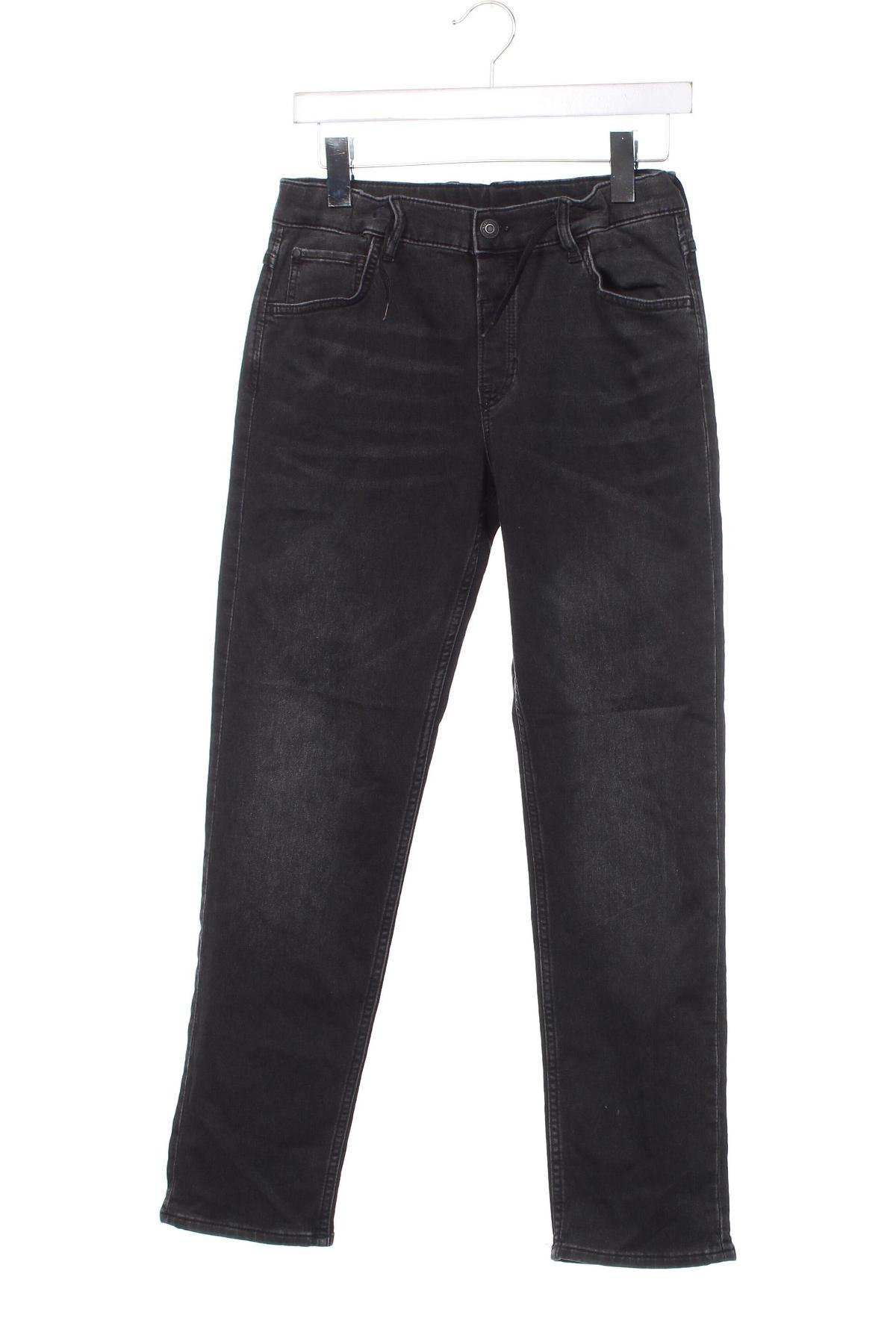 Dziecięce jeansy H&M, Rozmiar 12-13y/ 158-164 cm, Kolor Czarny, Cena 18,42 zł