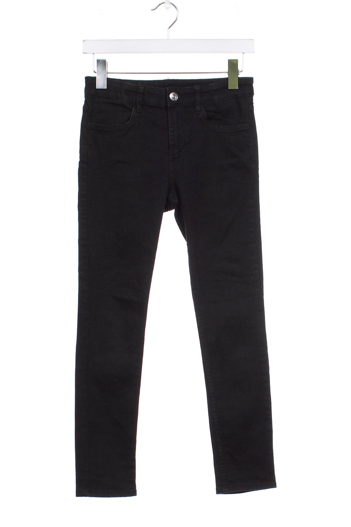 Dziecięce jeansy H&M, Rozmiar 10-11y/ 146-152 cm, Kolor Czarny, Cena 27,63 zł