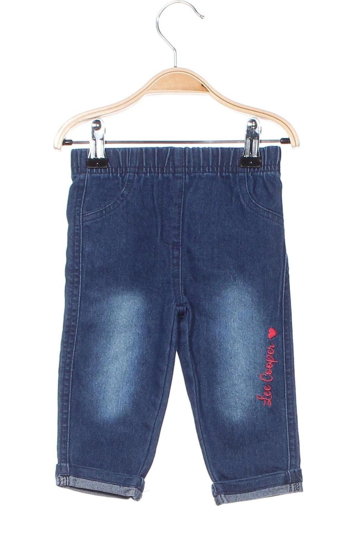 Dziecięce jeansy Lee Cooper, Rozmiar 6-9m/ 68-74 cm, Kolor Niebieski, Cena 36,25 zł