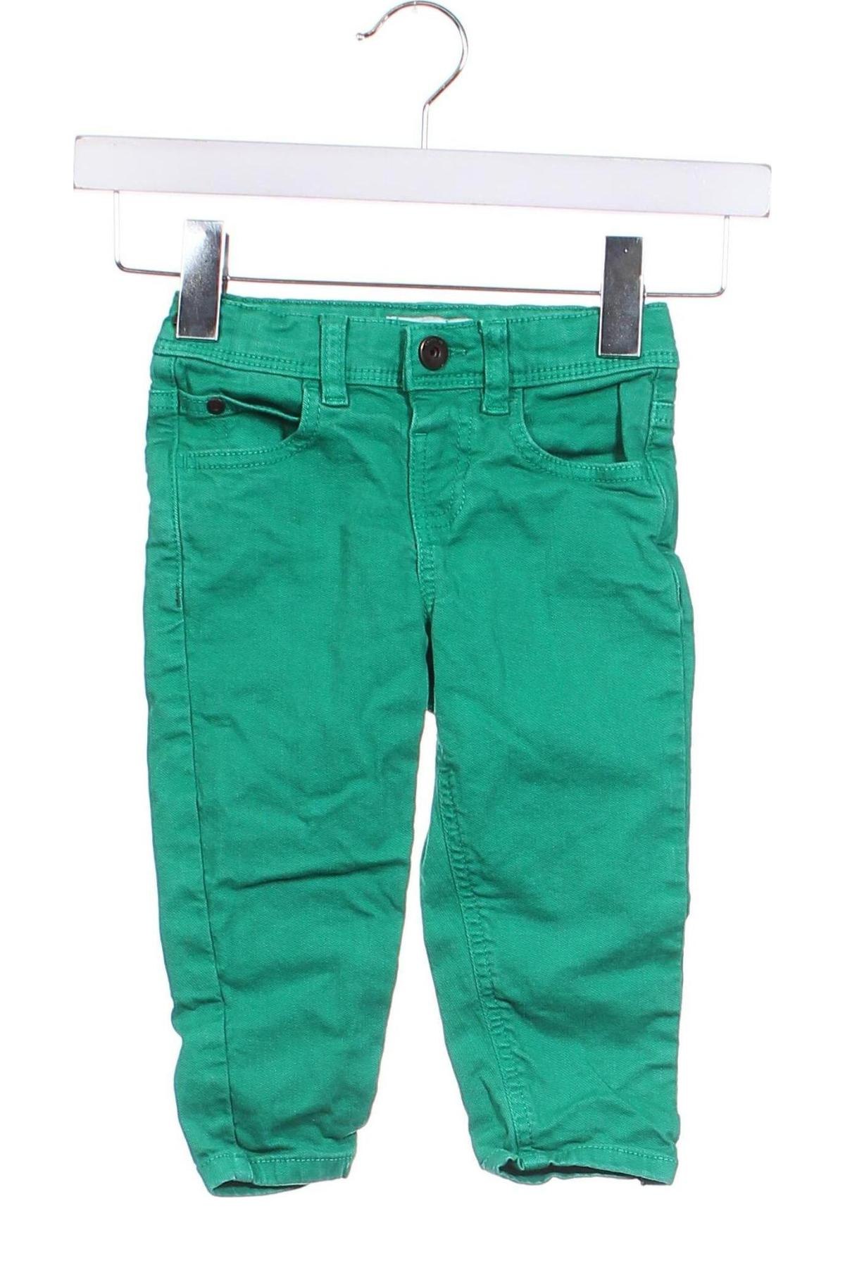 Blugi pentru copii Name It, Mărime 18-24m/ 86-98 cm, Culoare Verde, Preț 36,73 Lei