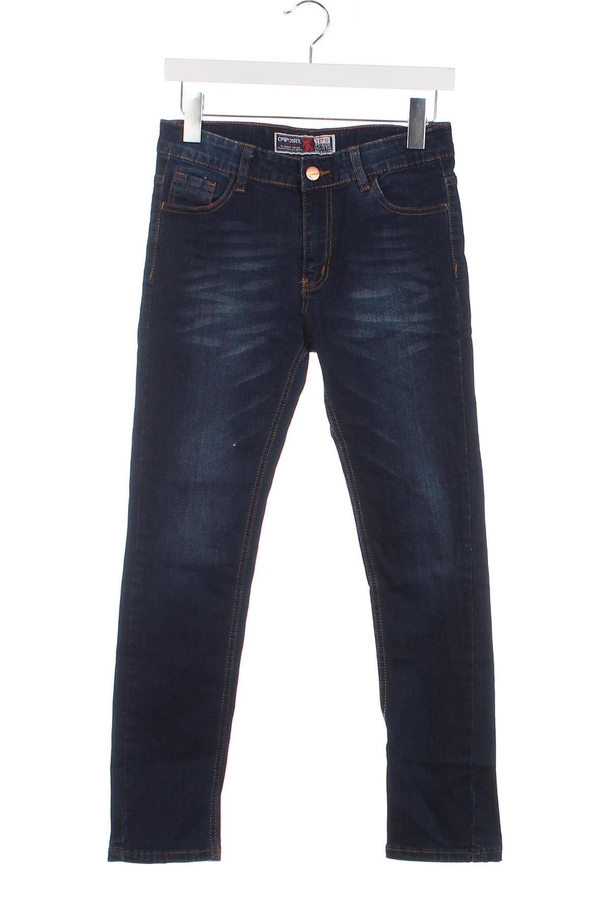 Detské džínsy  Opposite, Veľkosť 13-14y/ 164-168 cm, Farba Modrá, Cena  3,08 €