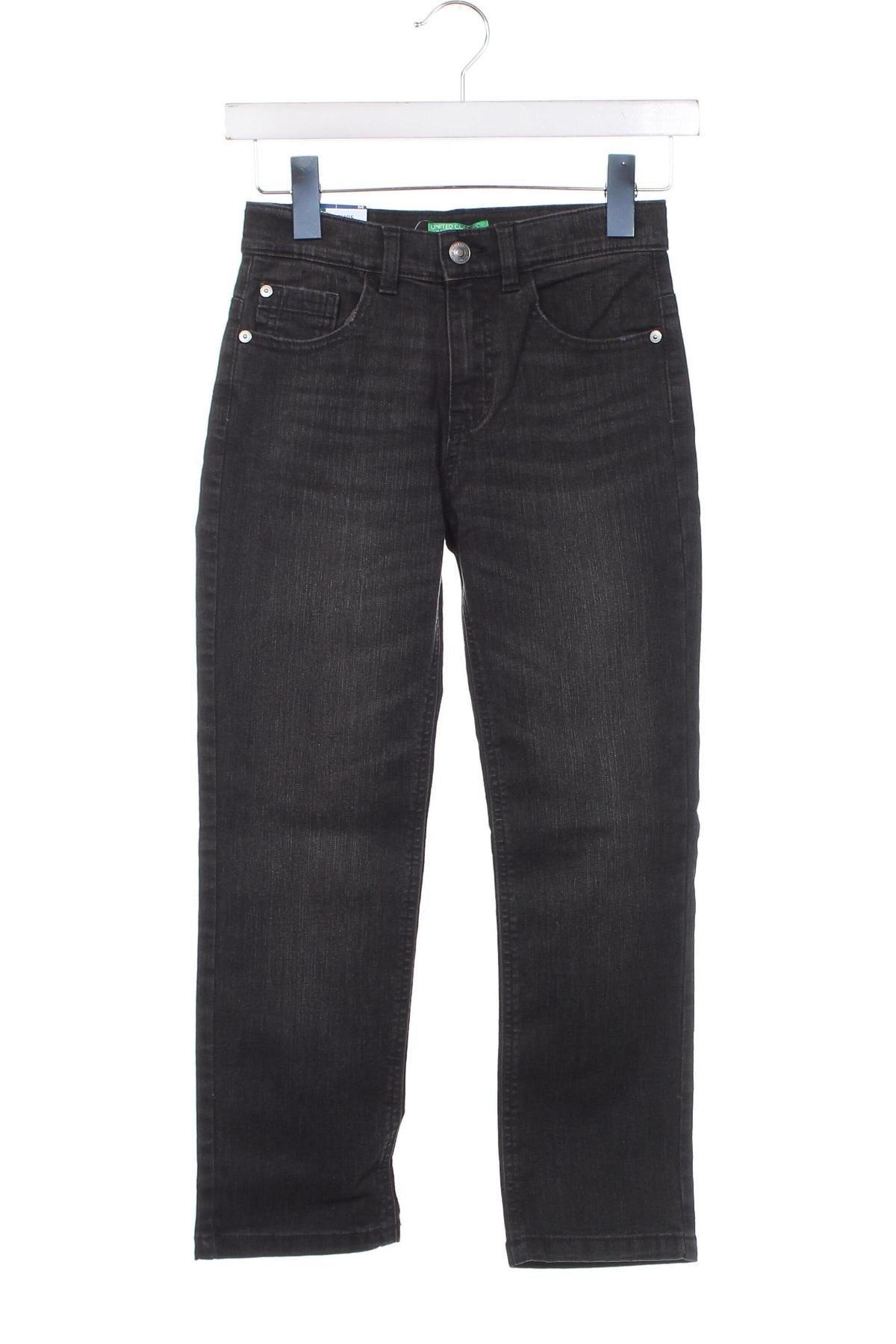 Dziecięce jeansy United Colors Of Benetton, Rozmiar 7-8y/ 128-134 cm, Kolor Czarny, Cena 72,50 zł