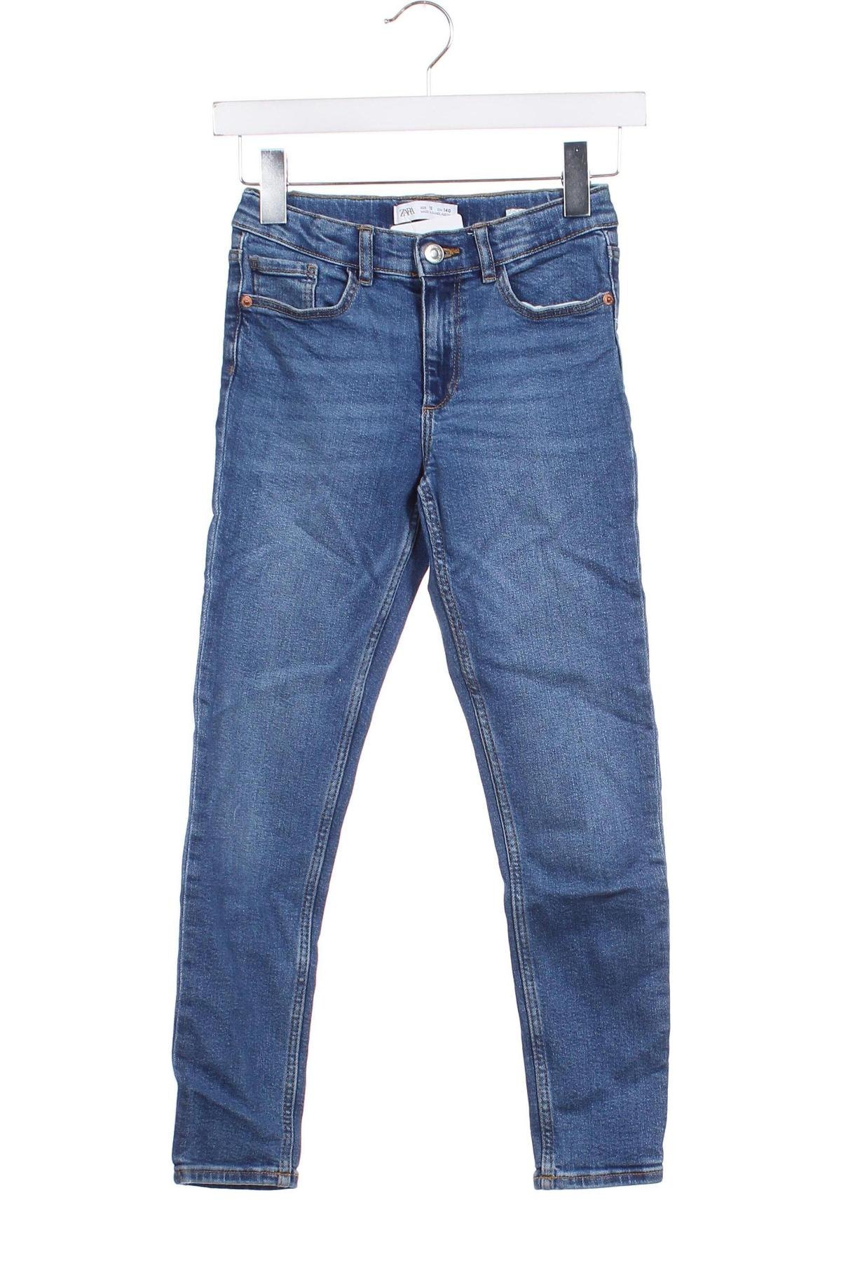 Dětské džíny  Zara, Velikost 9-10y/ 140-146 cm, Barva Modrá, Cena  258,00 Kč
