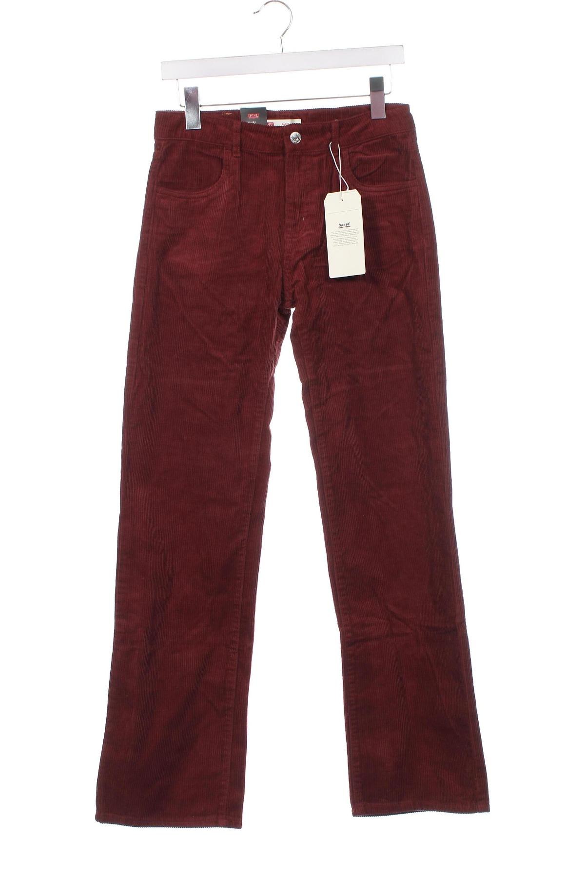 Pantaloni de catifea reiată, pentru copii Levi's, Mărime 15-18y/ 170-176 cm, Culoare Roșu, Preț 44,74 Lei