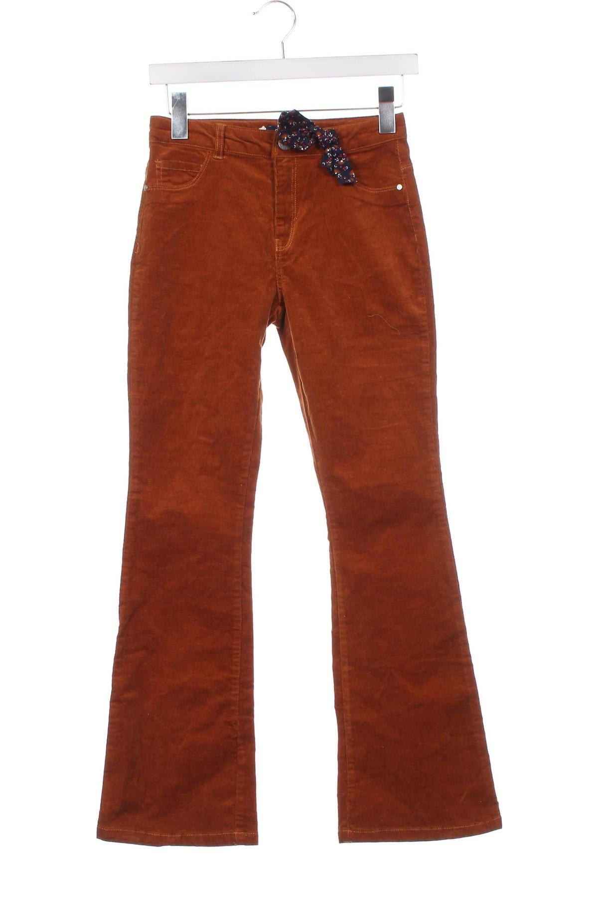 Pantaloni de catifea reiată, pentru copii Okaidi, Mărime 10-11y/ 146-152 cm, Culoare Maro, Preț 42,55 Lei