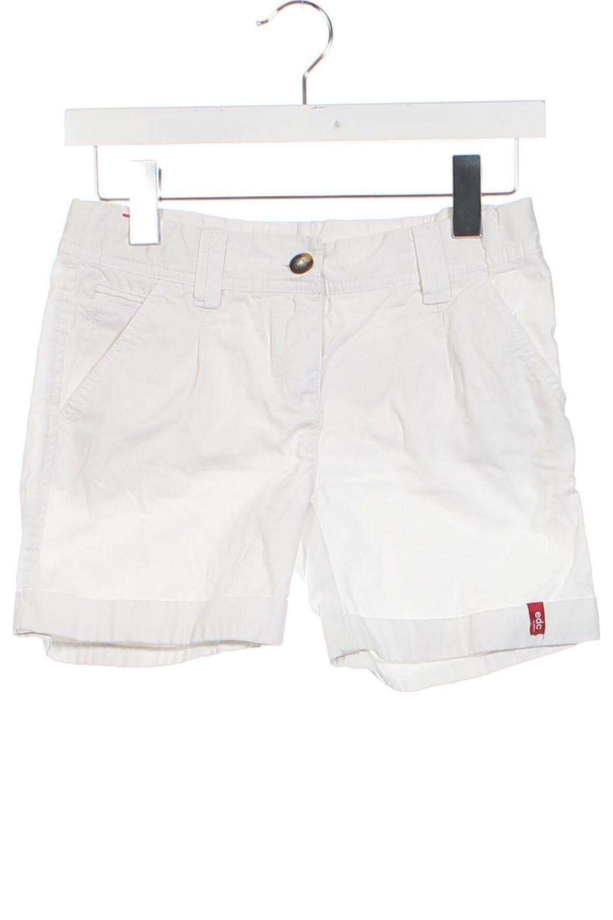 Παιδικό κοντό παντελόνι Edc By Esprit, Μέγεθος 10-11y/ 146-152 εκ., Χρώμα Λευκό, Τιμή 11,25 €