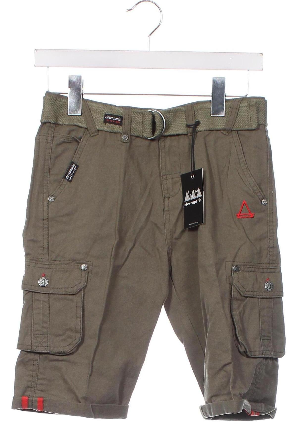 Pantaloni scurți pentru copii Eleven Paris Little, Mărime 13-14y/ 164-168 cm, Culoare Verde, Preț 178,95 Lei