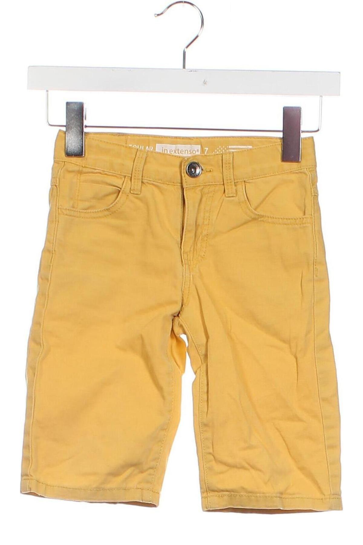 Kinder Shorts In Extenso, Größe 7-8y/ 128-134 cm, Farbe Gelb, Preis € 4,29