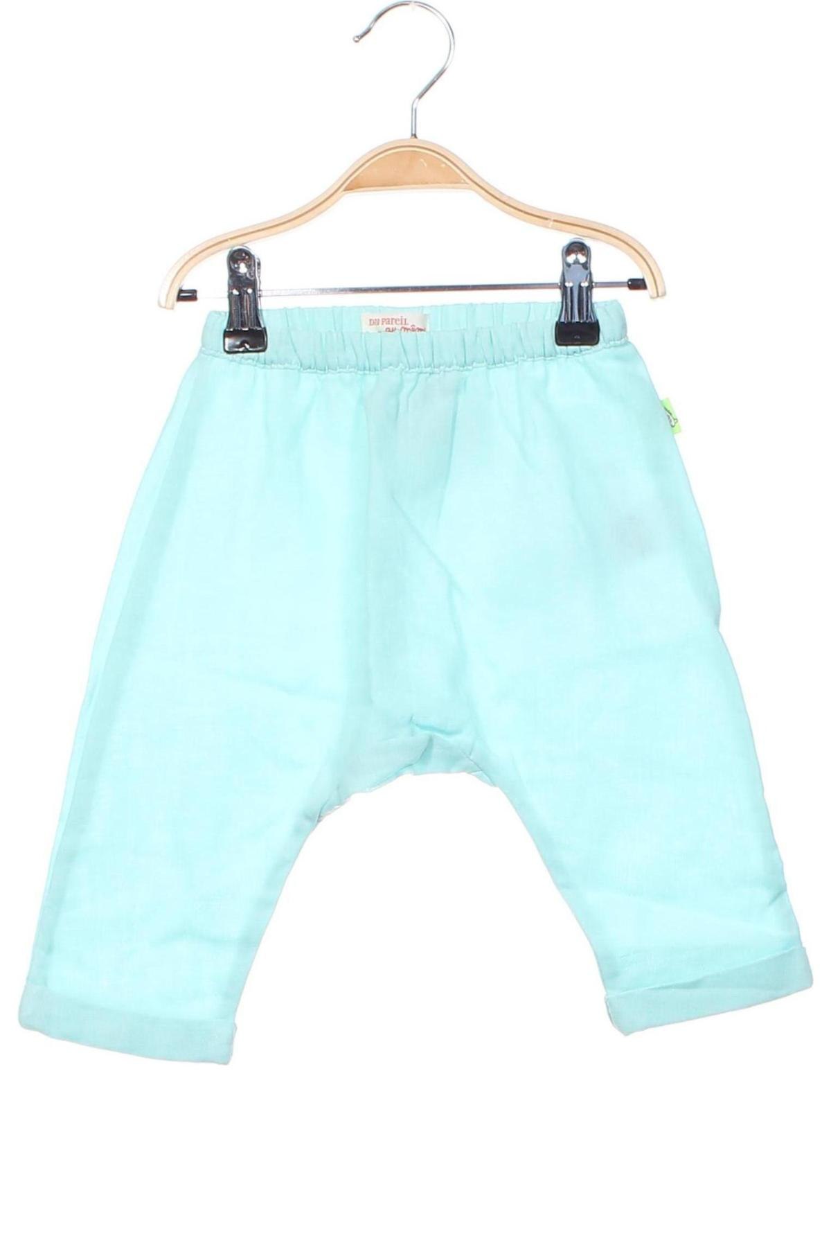 Παιδικό παντελόνι Du Pareil Au Meme, Μέγεθος 6-9m/ 68-74 εκ., Χρώμα Μπλέ, Τιμή 17,01 €