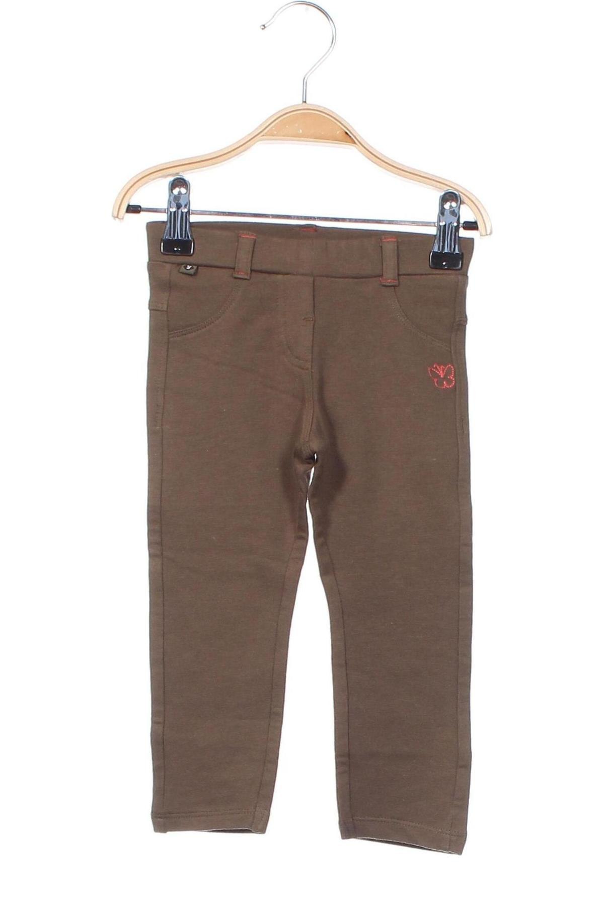 Детски панталон Grain De Ble, Размер 9-12m/ 74-80 см, Цвят Зелен, Цена 8,25 лв.