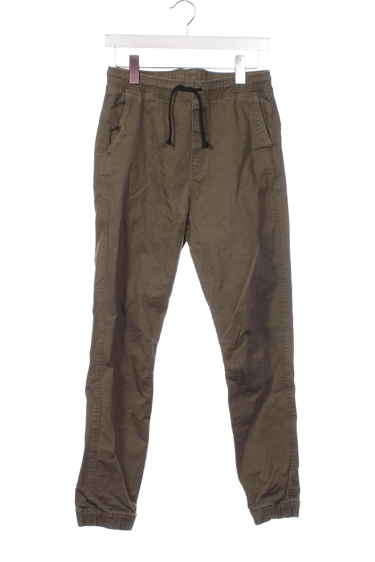 Pantaloni pentru copii H&M, Mărime 15-18y/ 170-176 cm, Culoare Verde, Preț 22,50 Lei