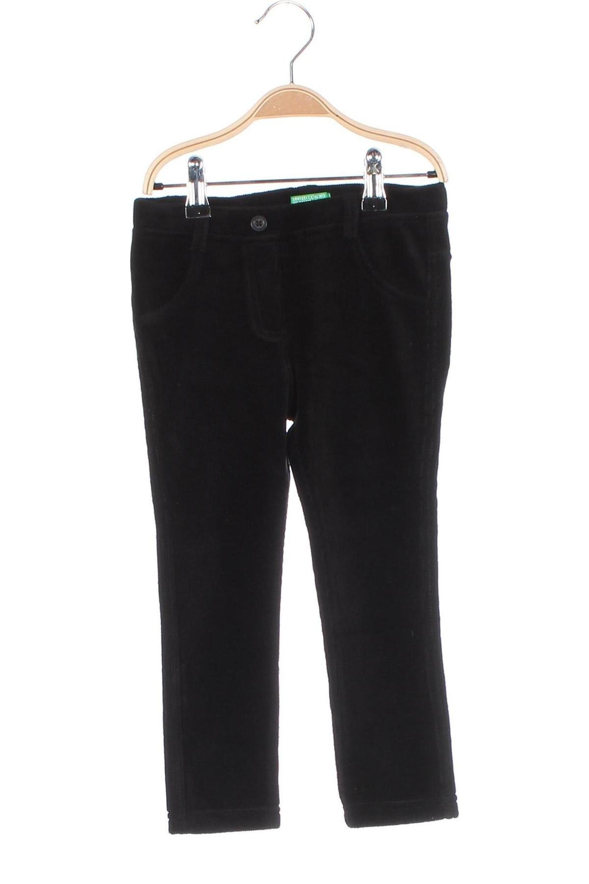 Pantaloni pentru copii United Colors Of Benetton, Mărime 3-4y/ 104-110 cm, Culoare Negru, Preț 71,58 Lei