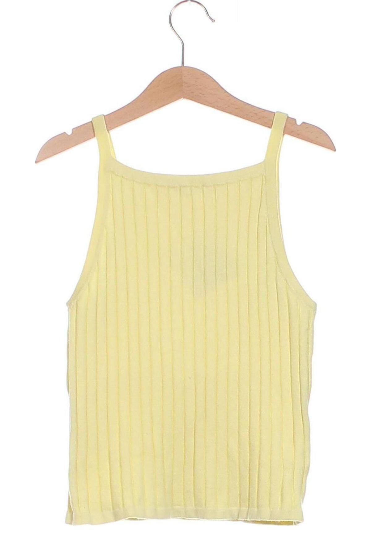 Μπλουζάκι αμάνικο παιδικό H&M, Μέγεθος 8-9y/ 134-140 εκ., Χρώμα Κίτρινο, Τιμή 3,13 €