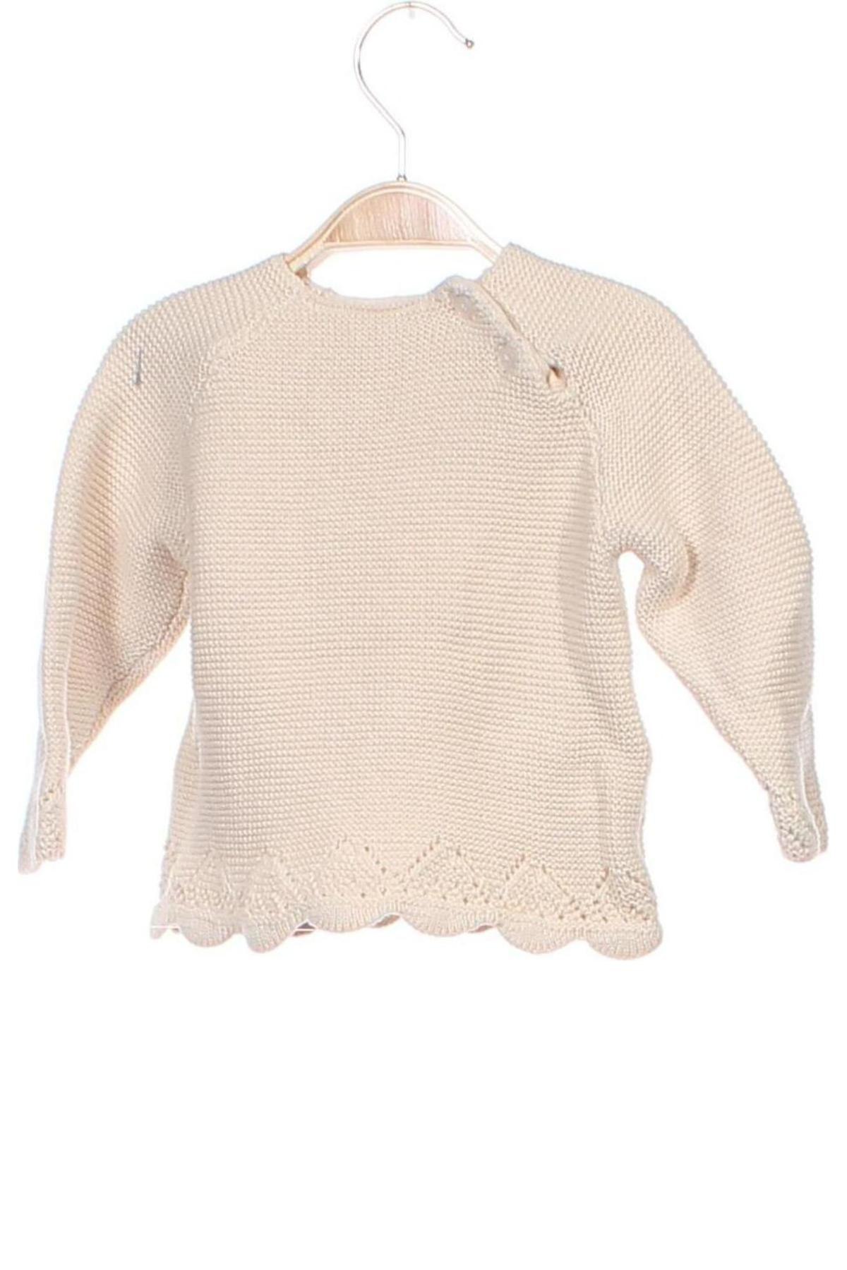 Kinderpullover Coolclub, Größe 3-6m/ 62-68 cm, Farbe Beige, Preis 6,68 €