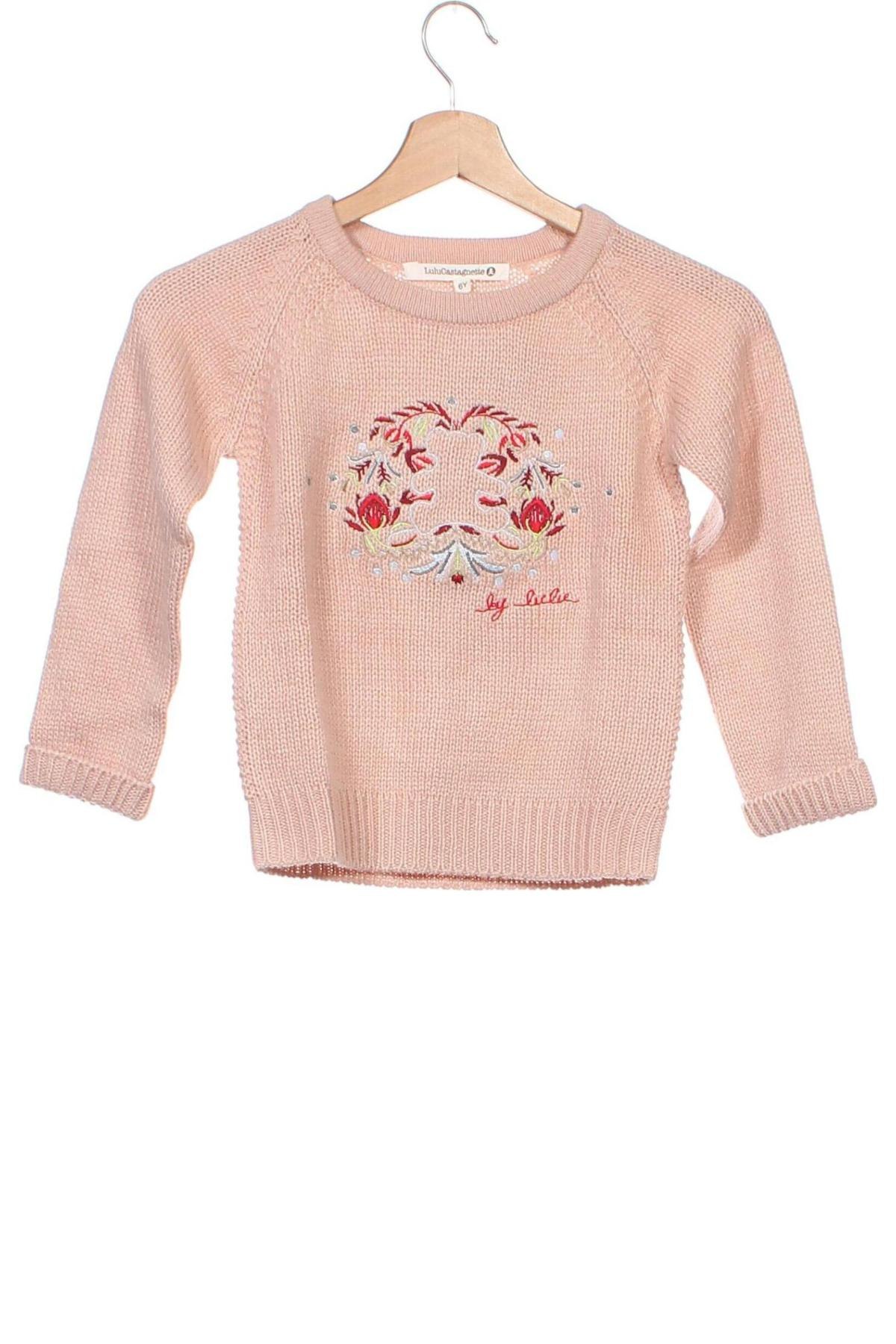 Kinderpullover LuluCastagnette, Größe 6-7y/ 122-128 cm, Farbe Rosa, Preis 11,83 €