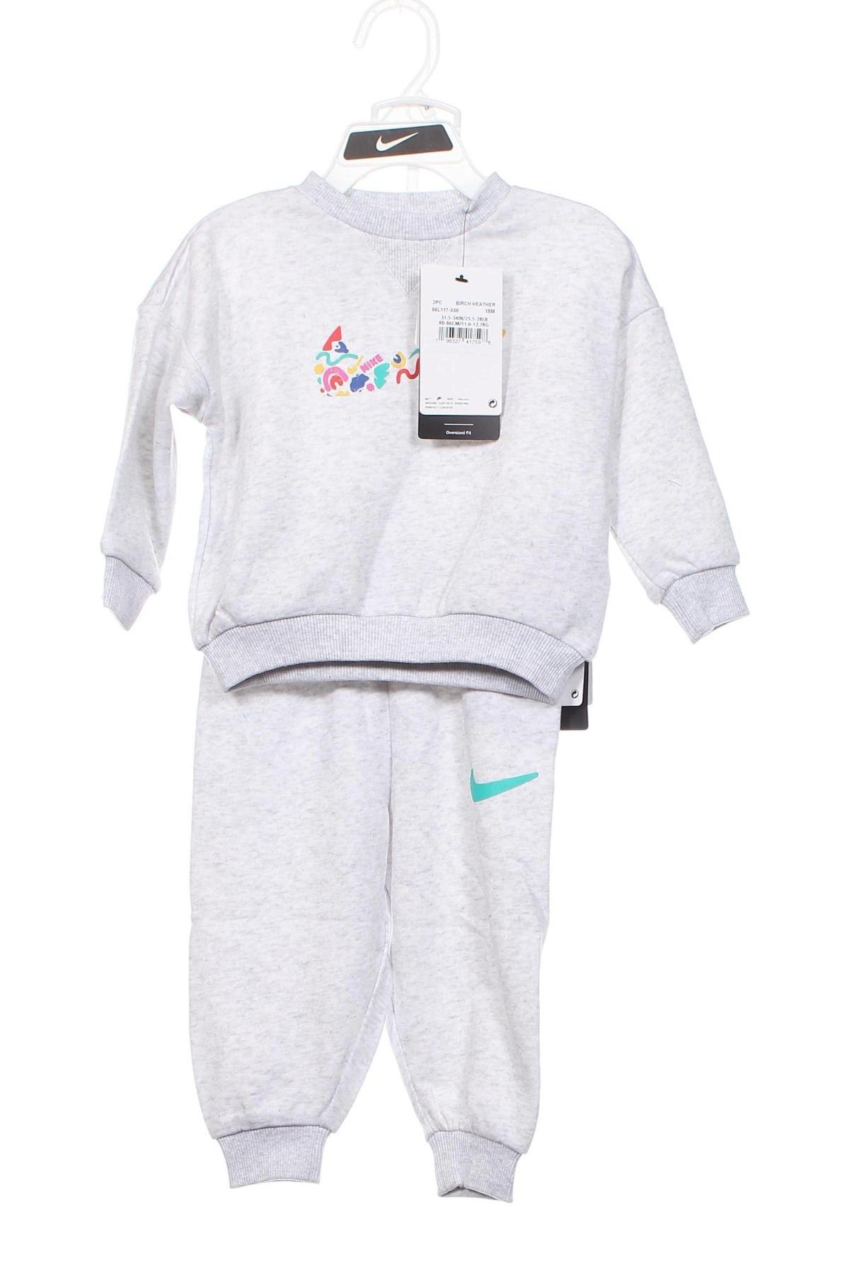 Dresy dziecięce Nike, Rozmiar 18-24m/ 86-98 cm, Kolor Szary, Cena 210,57 zł