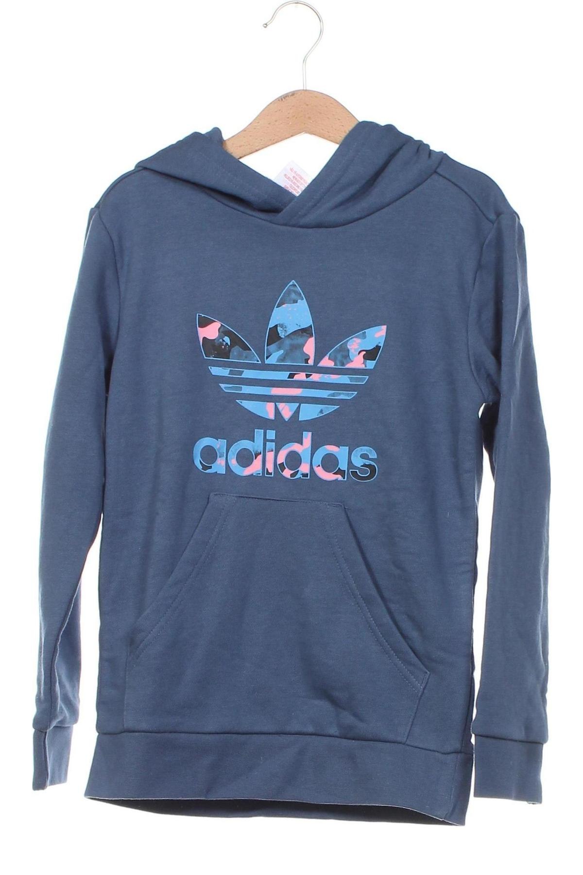 Детски суичър Adidas Originals, Размер 7-8y/ 128-134 см, Цвят Син, Цена 86,70 лв.