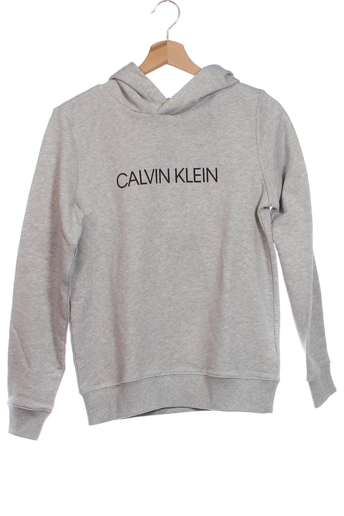 Gyerek sweatshirt Calvin Klein Jeans, Méret 13-14y / 164-168 cm, Szín Szürke, Ár 24 524 Ft