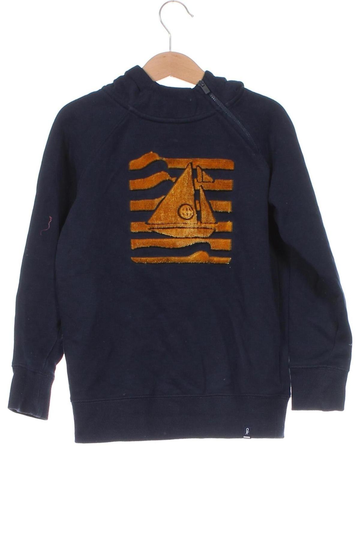 Kinder Sweatshirts Okaidi, Größe 7-8y/ 128-134 cm, Farbe Blau, Preis 18,04 €