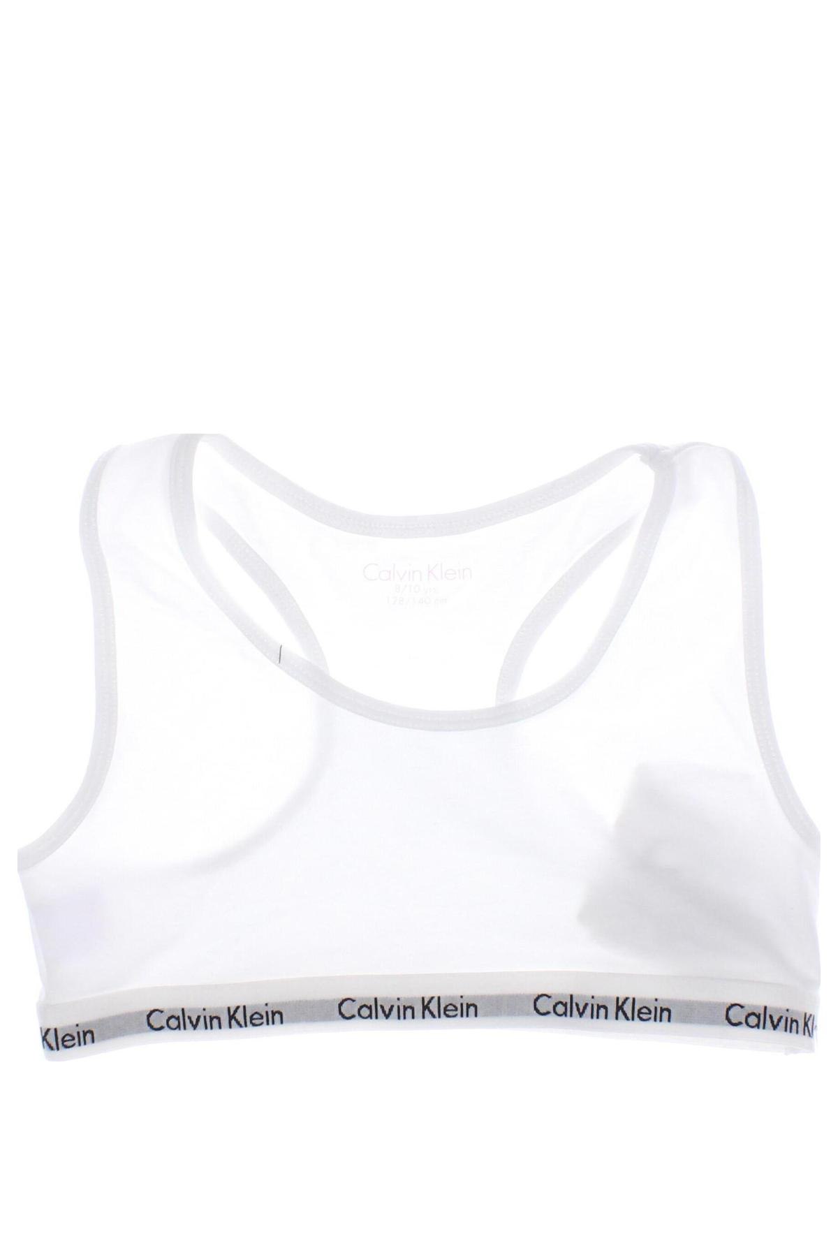 Детско бельо Calvin Klein, Размер 8-9y/ 134-140 см, Цвят Бял, Цена 35,40 лв.