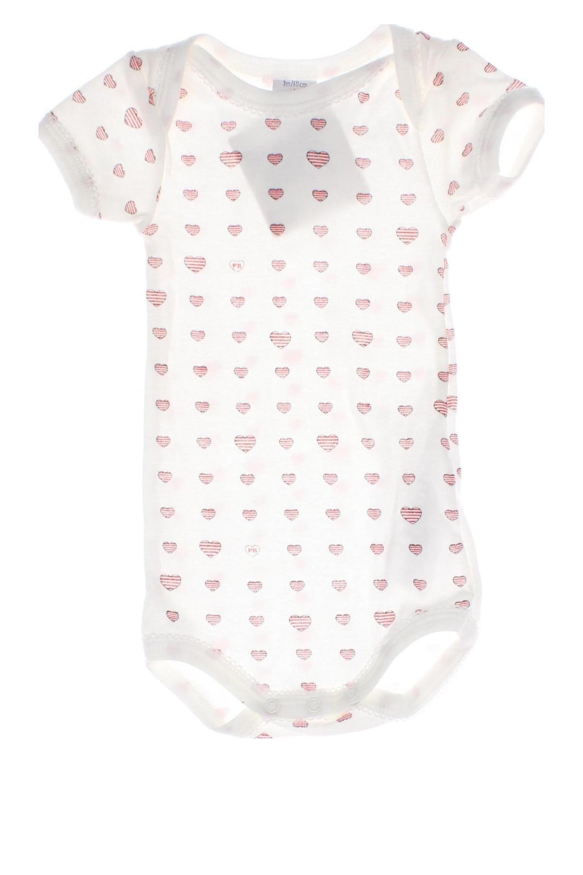 Kinder-Body Petit Bateau, Größe 2-3m/ 56-62 cm, Farbe Weiß, Preis € 10,52